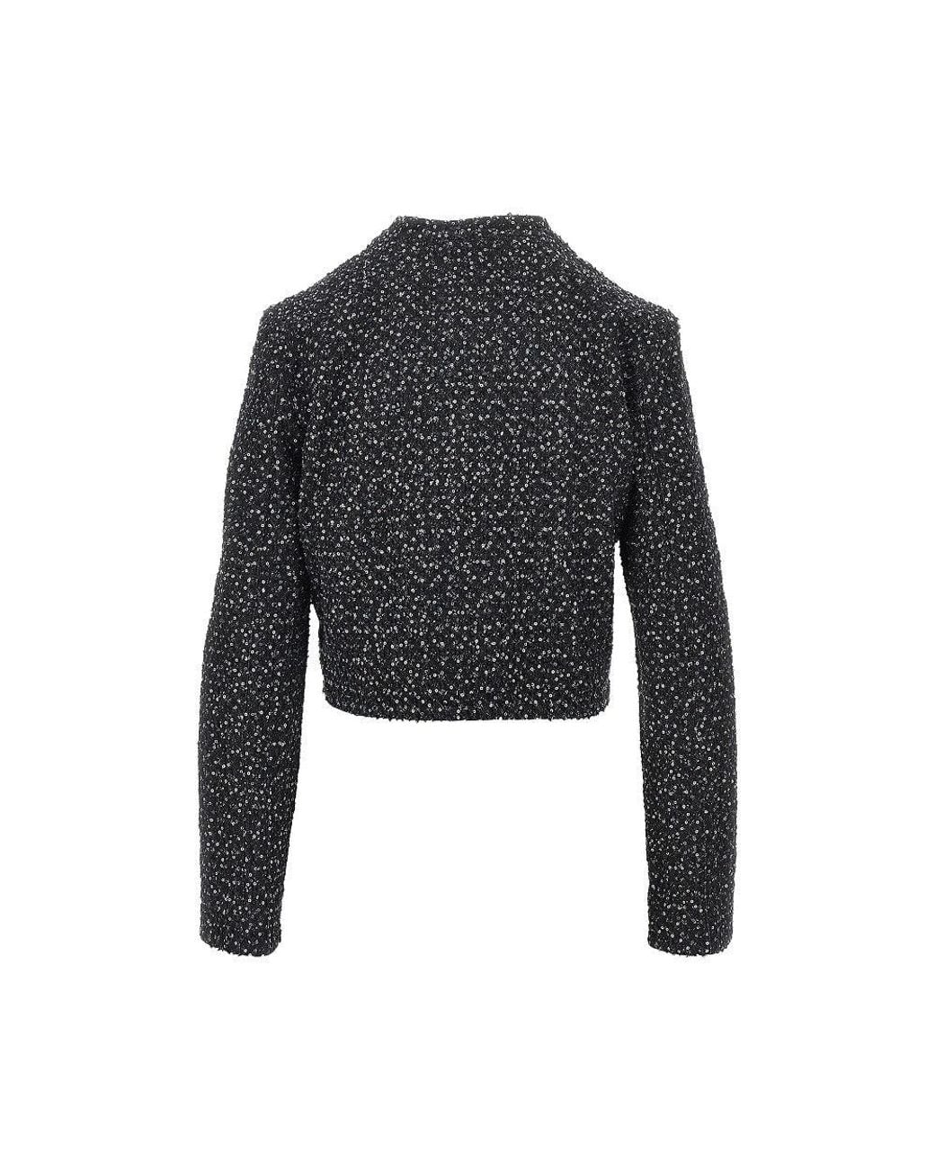 Emporio Armani Black Tweed Jackets