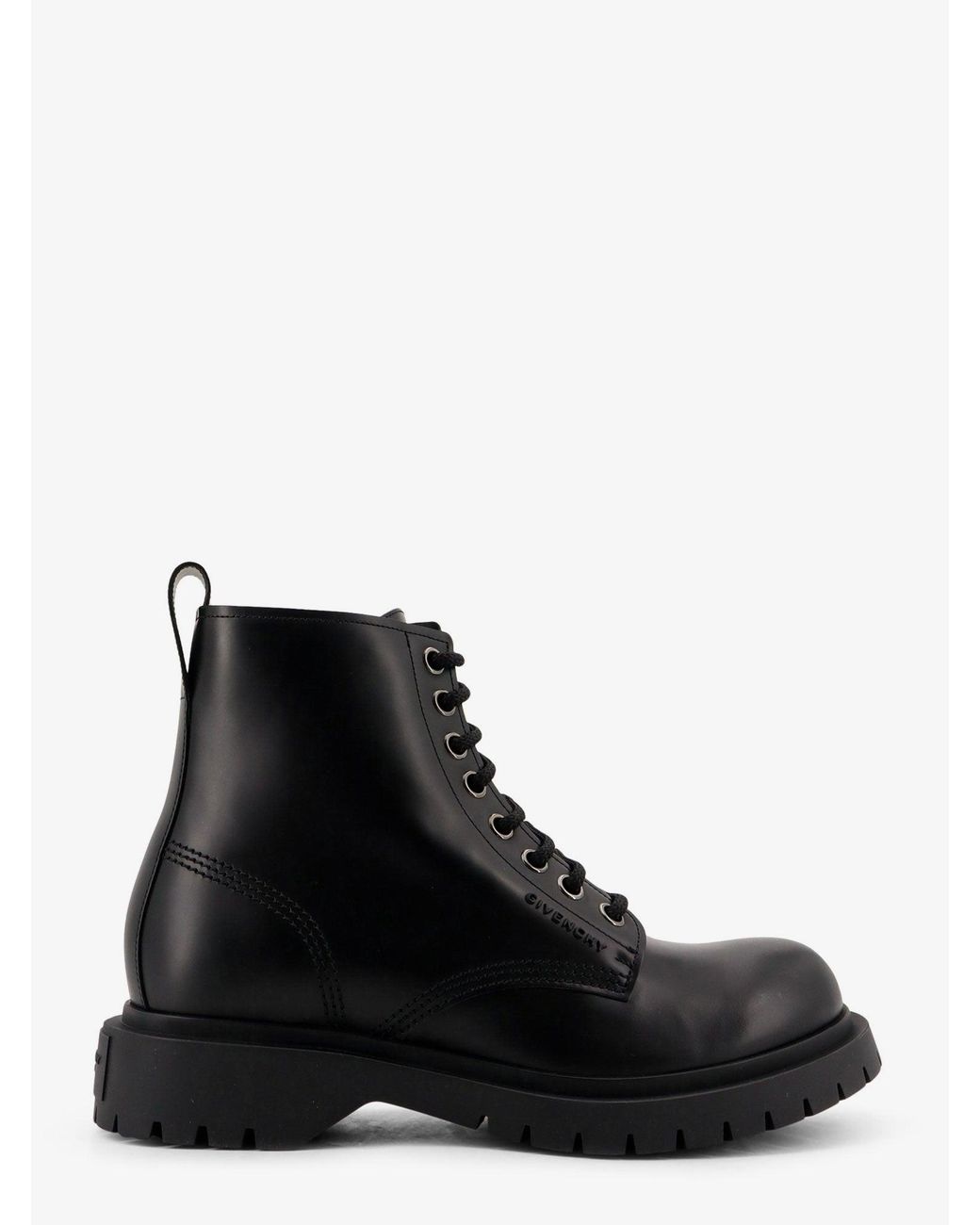 Givenchy Black Leather Ankle Boots for men