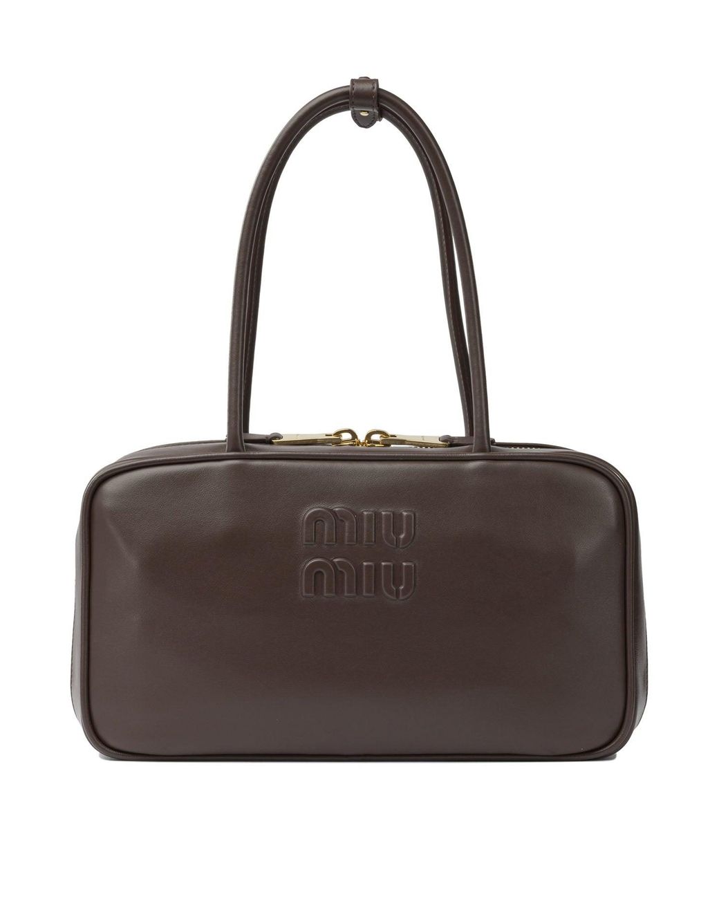Miu Miu Brown "Beau" Handbag