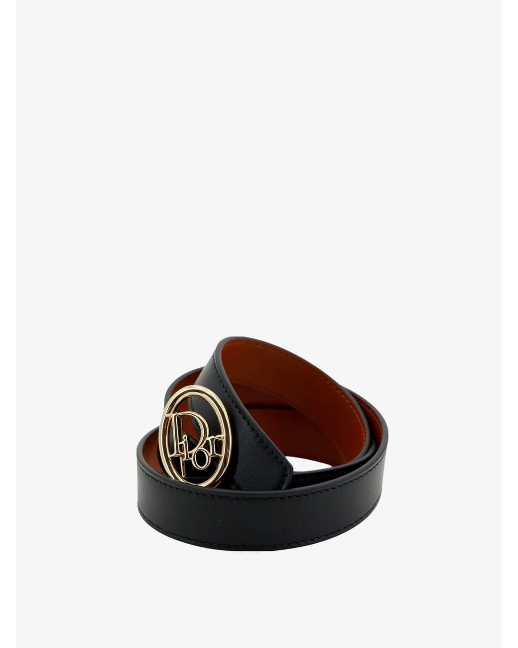Dior White Leather Belt
