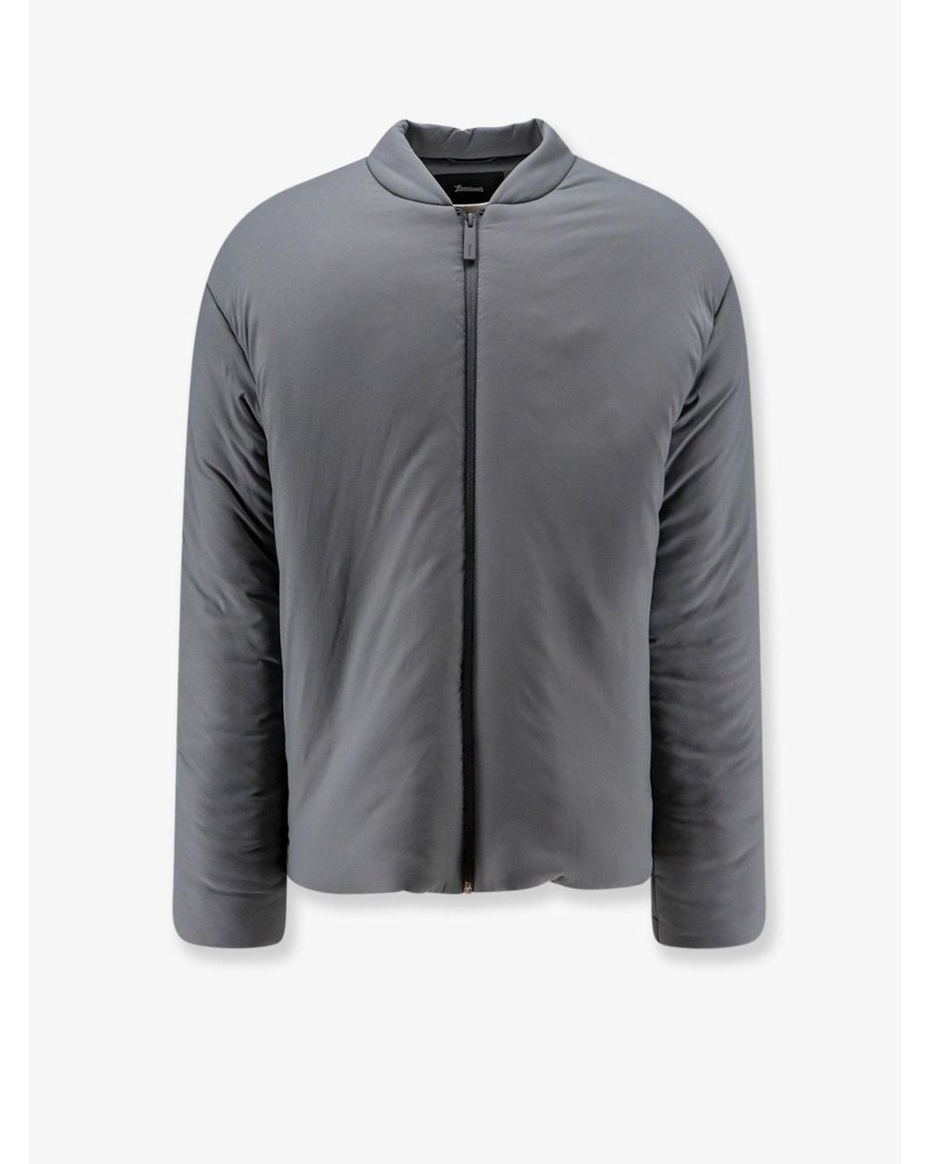 Laminar Gray Nylon Padded Down Jacket for men