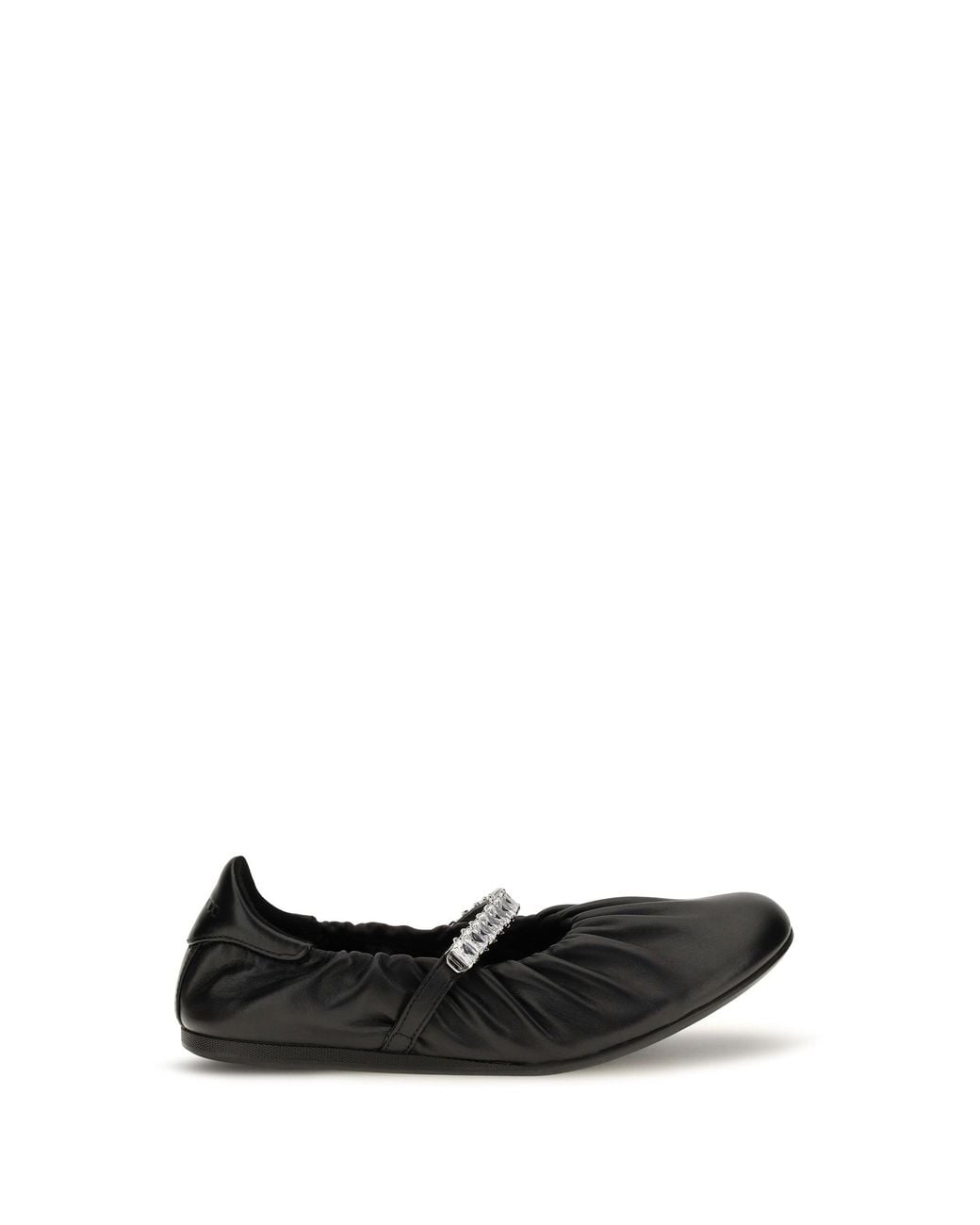 Jimmy Choo White Jade Ballerinas