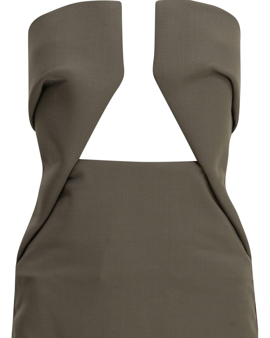 Rick Owens Green "Prong" Long Dress