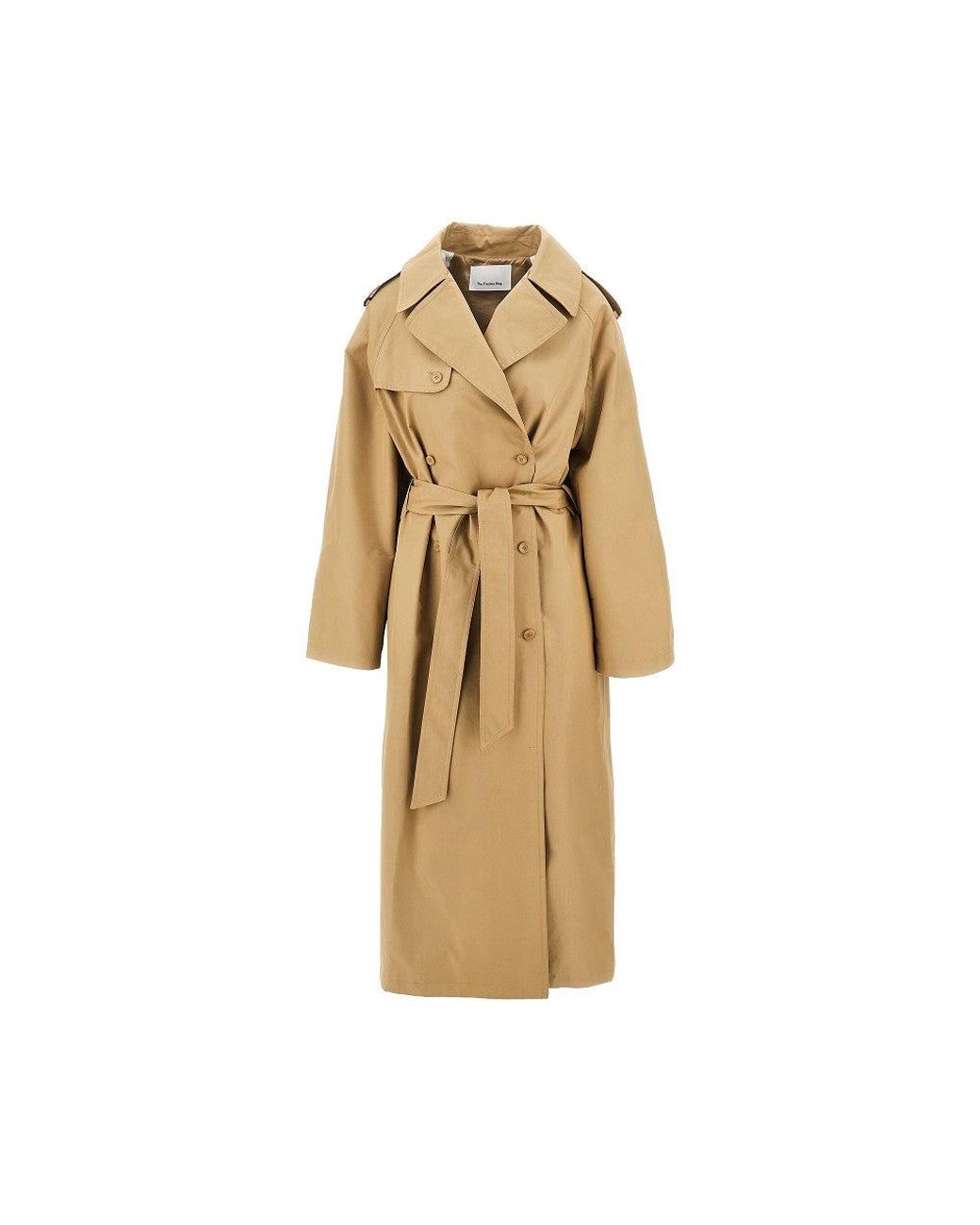 Frankie Shop Natural 'Riva' Oversized Trench Coat