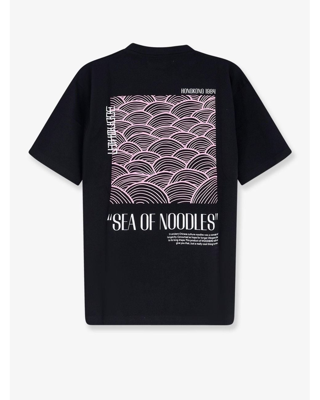 Woodbird Black T-Shirt Wbbaine Sea Organic Cotton for men