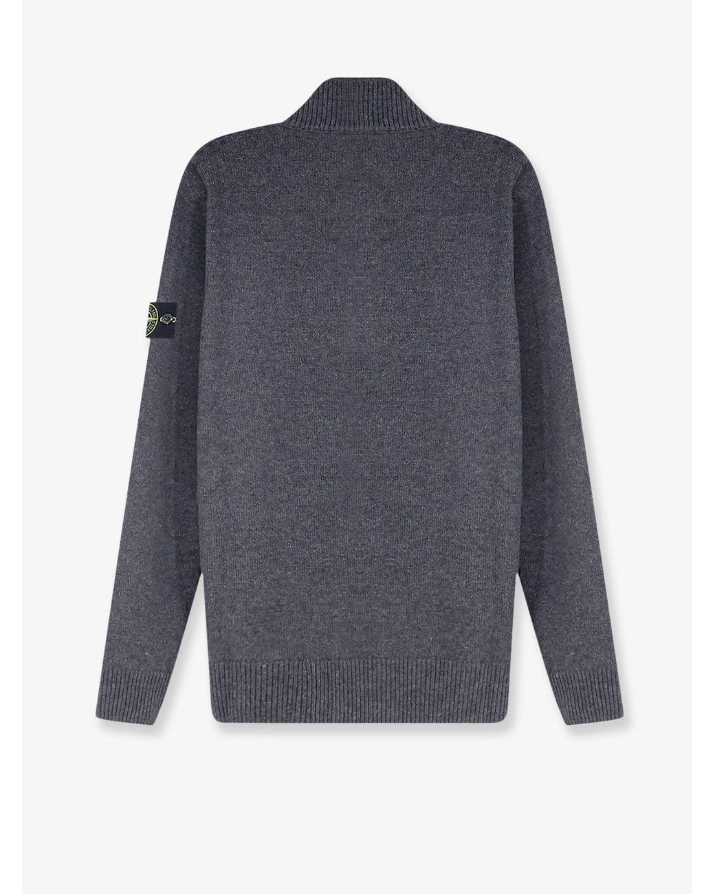 Stone Island Blue Virgin Wool Blend Sweater for men
