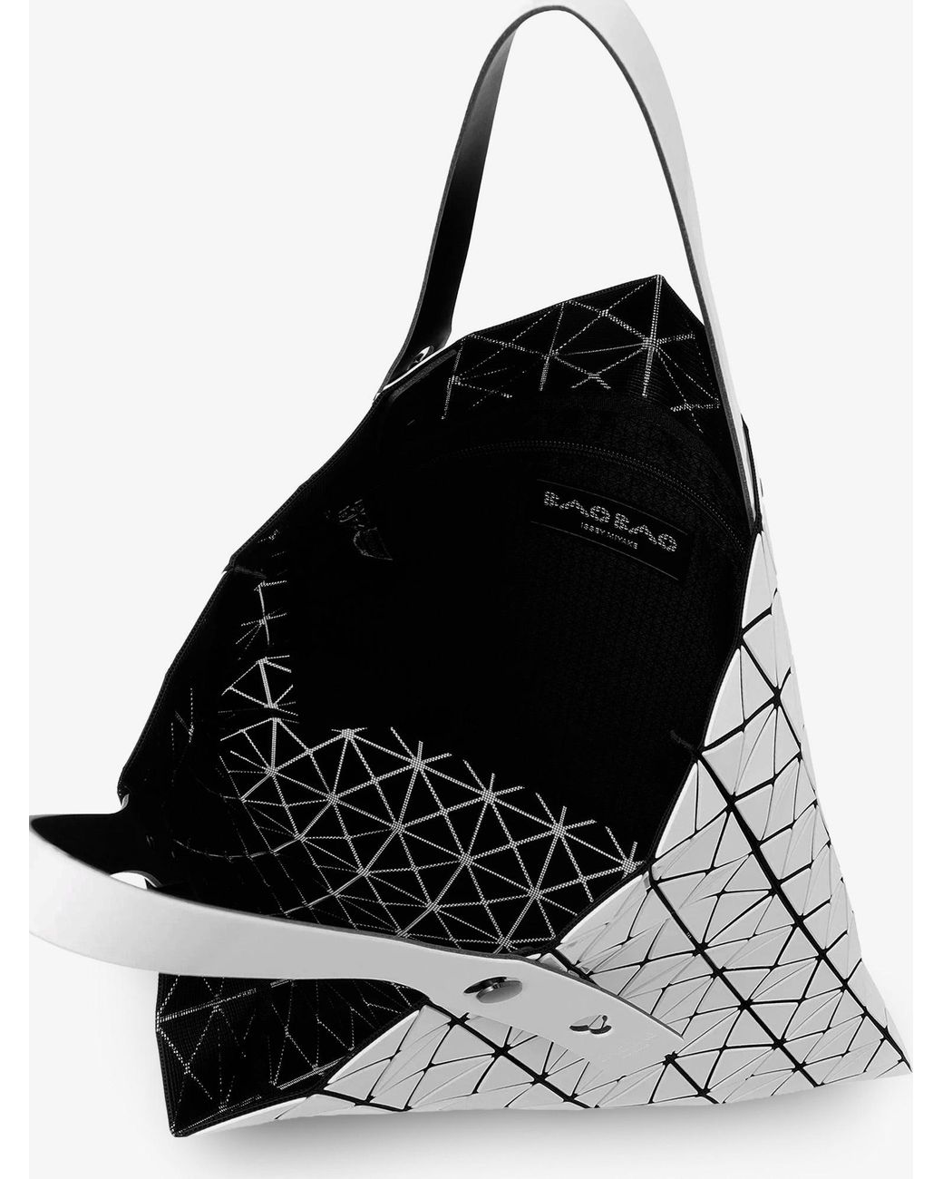 Issey Miyake White Prism Pvc Shoulder Bag