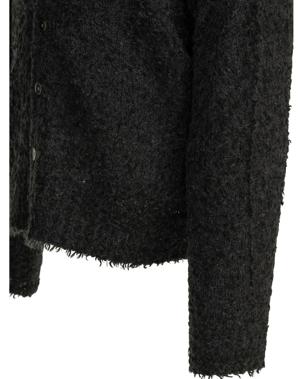 Stussy Black Stussy Nylon Wool Acrylic Alpaca Knitwear for men