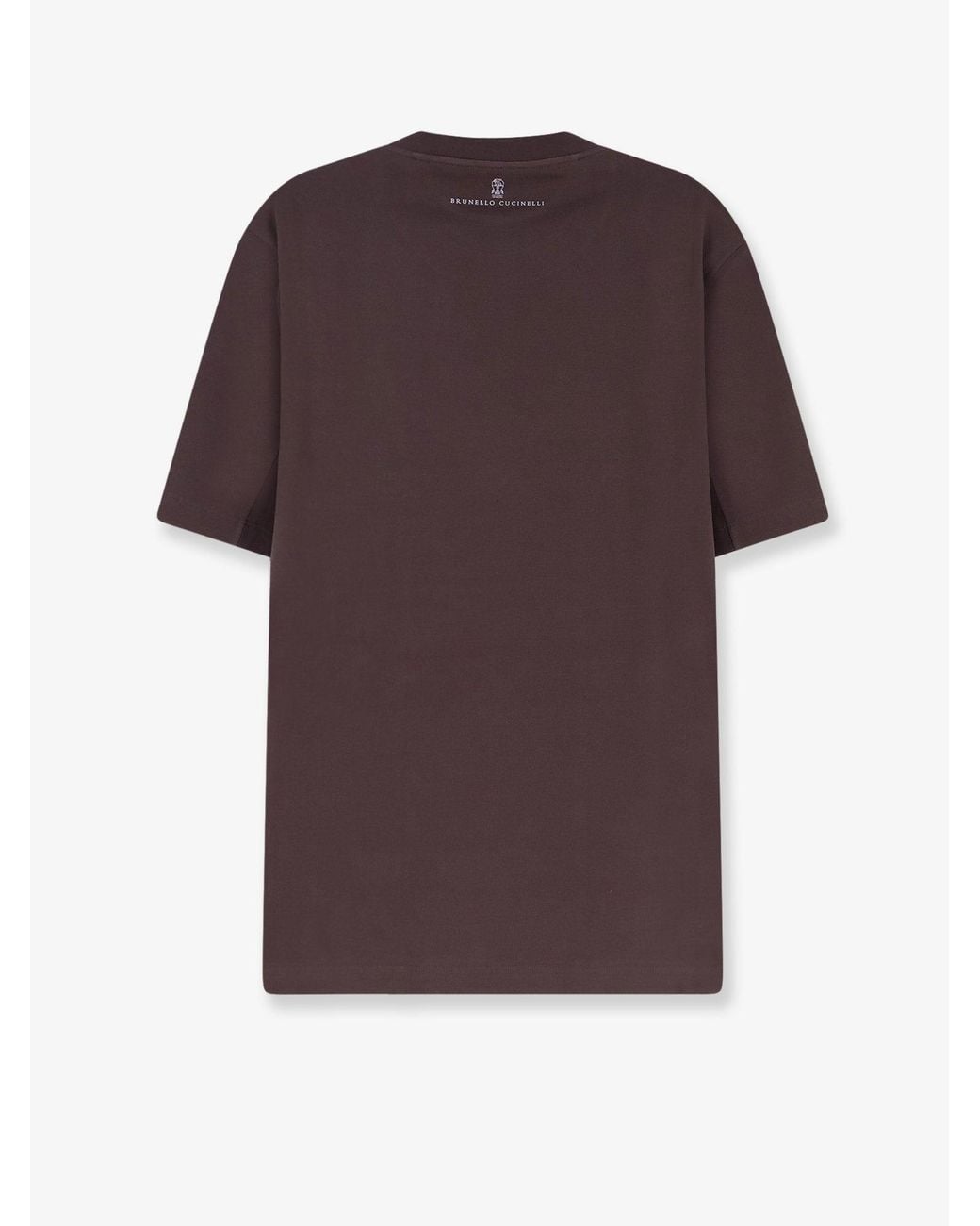 Brunello Cucinelli Red Cotton T-Shirt for men