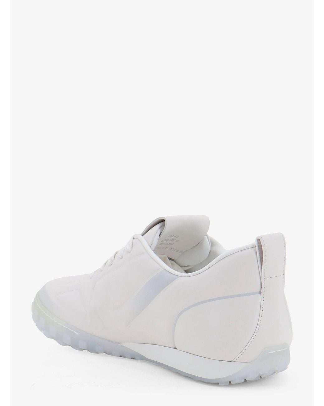 Givenchy White New Glide Leather Low-Top Sneakers for men