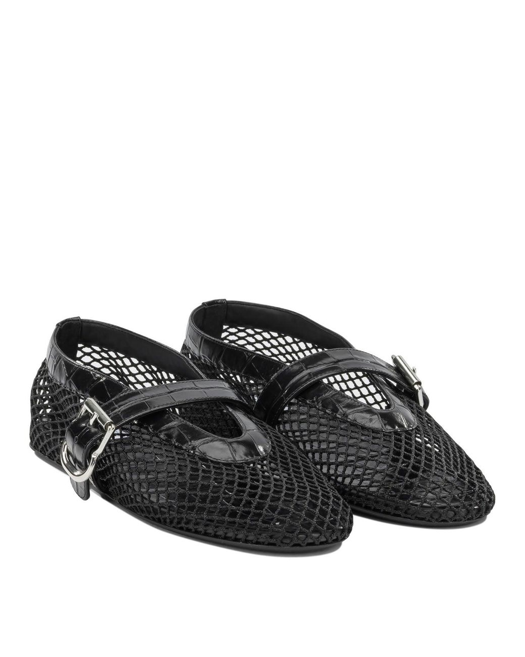 Alaïa Black Mary Jane Ballet Flats