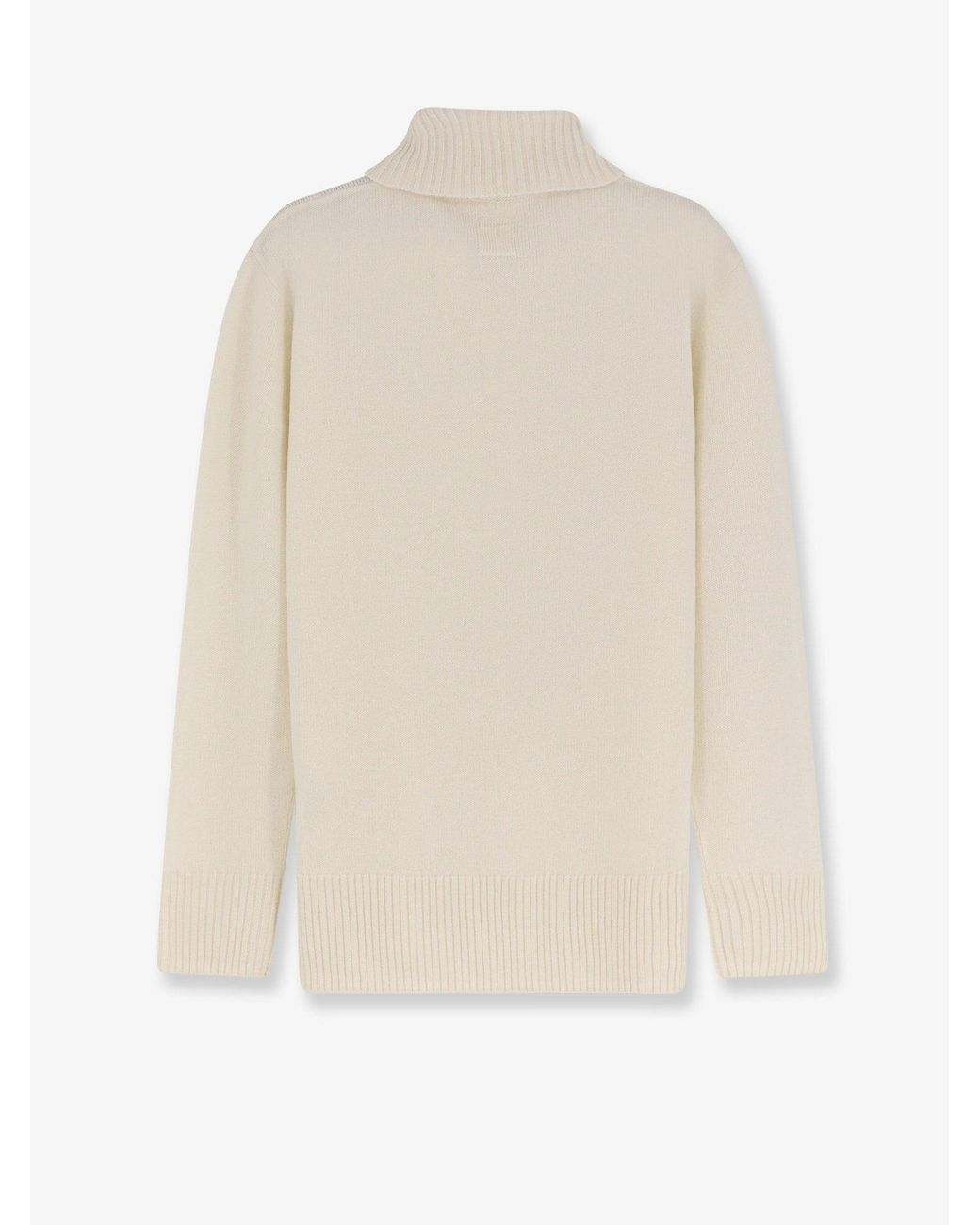 Totême White Cashmere Turtleneck
