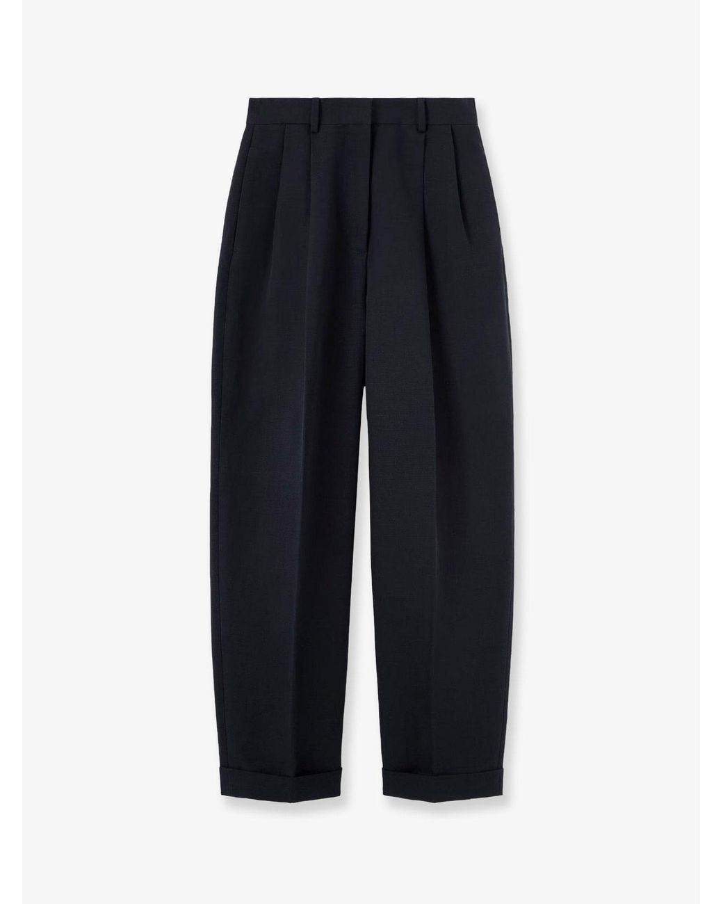 Loro Piana Blue Cale Linen And Cotton Trousers