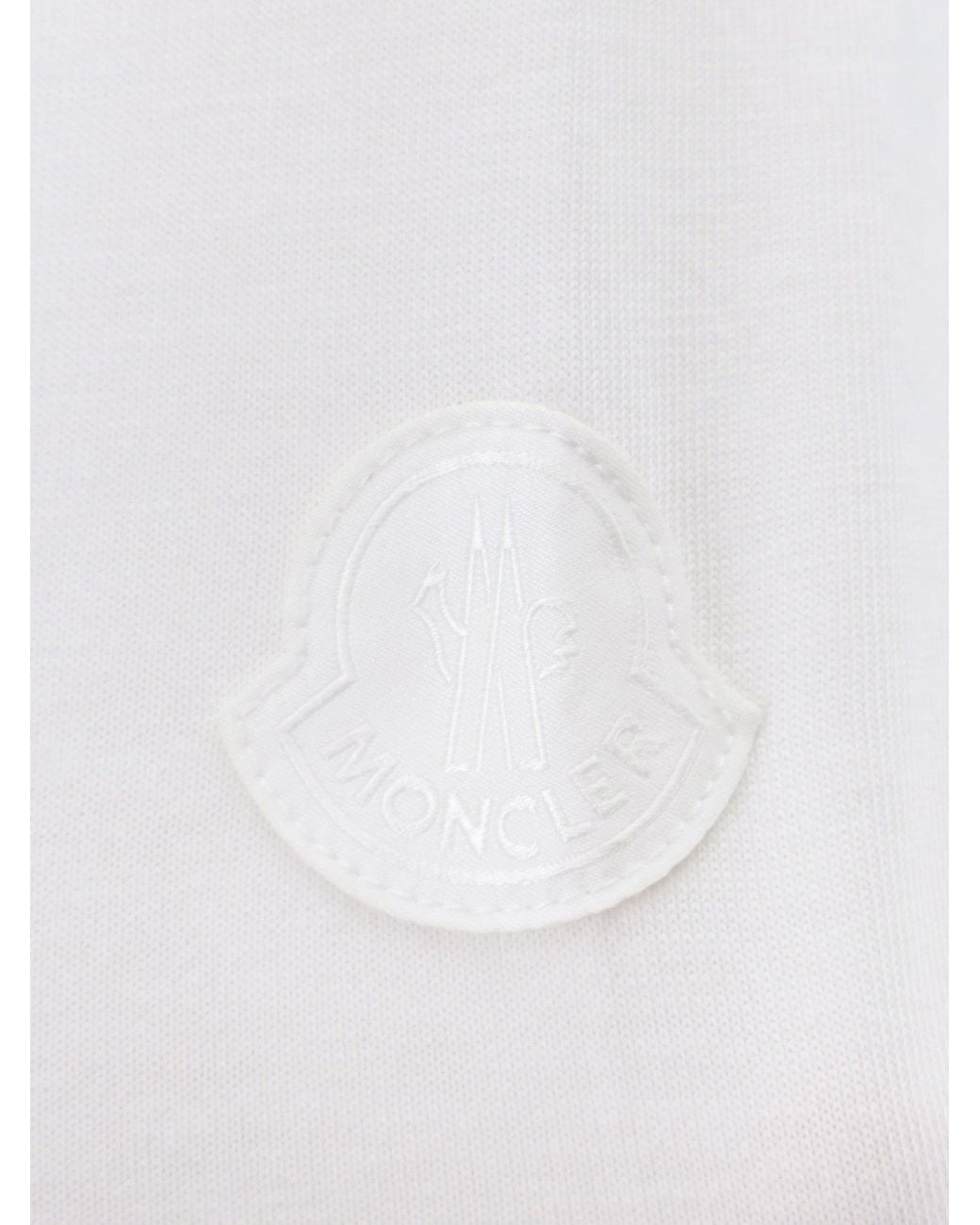 Moncler White Cotton T-Shirt
