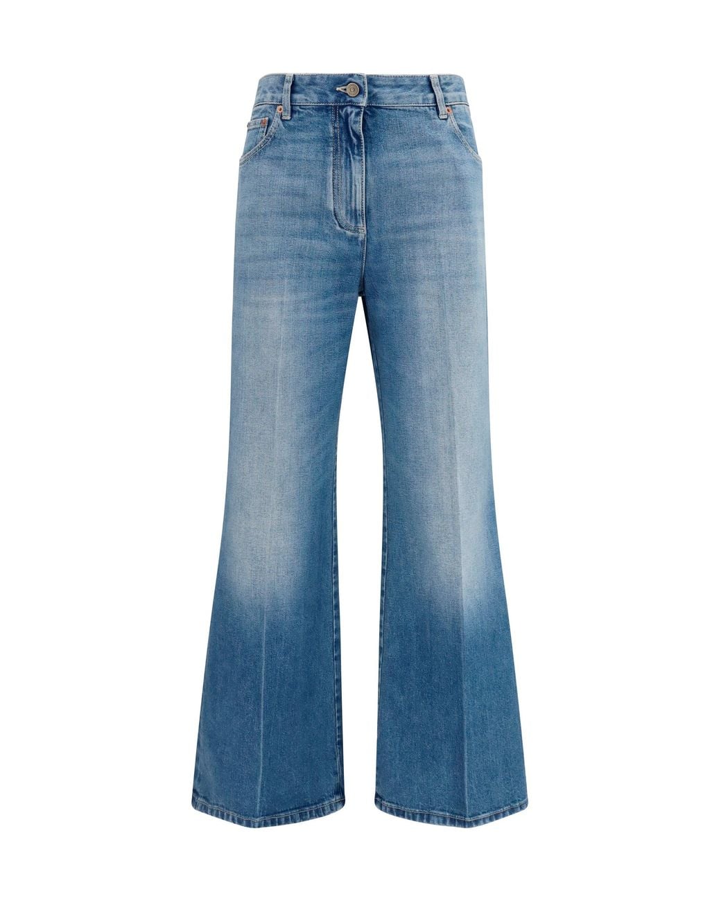 Valentino Blue Straight-Leg Jeans