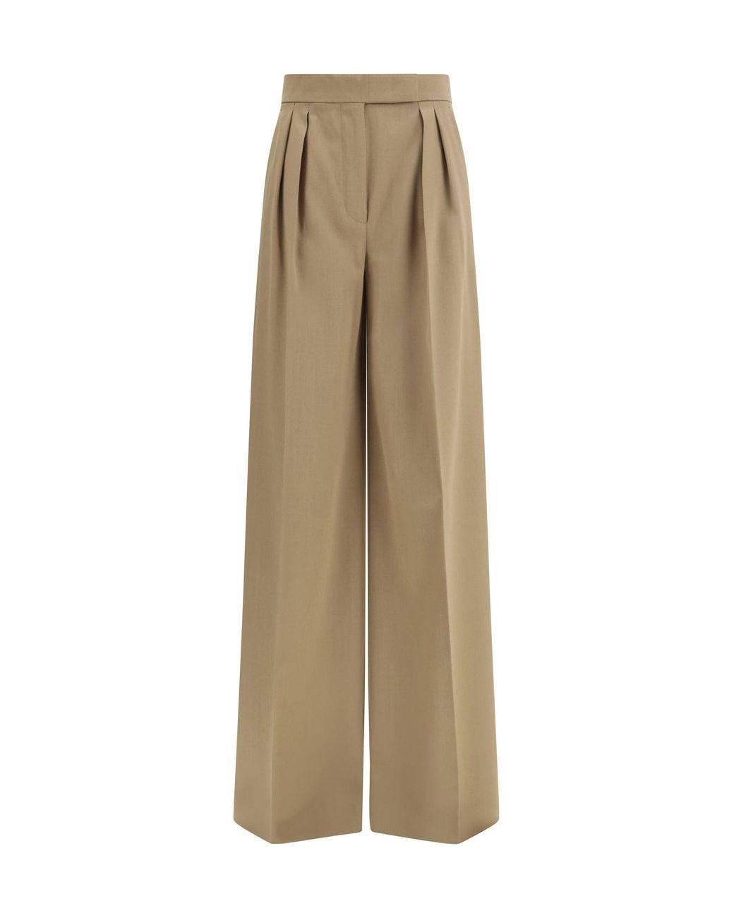 Max Mara Natural Quorum Virgin Wool Pants