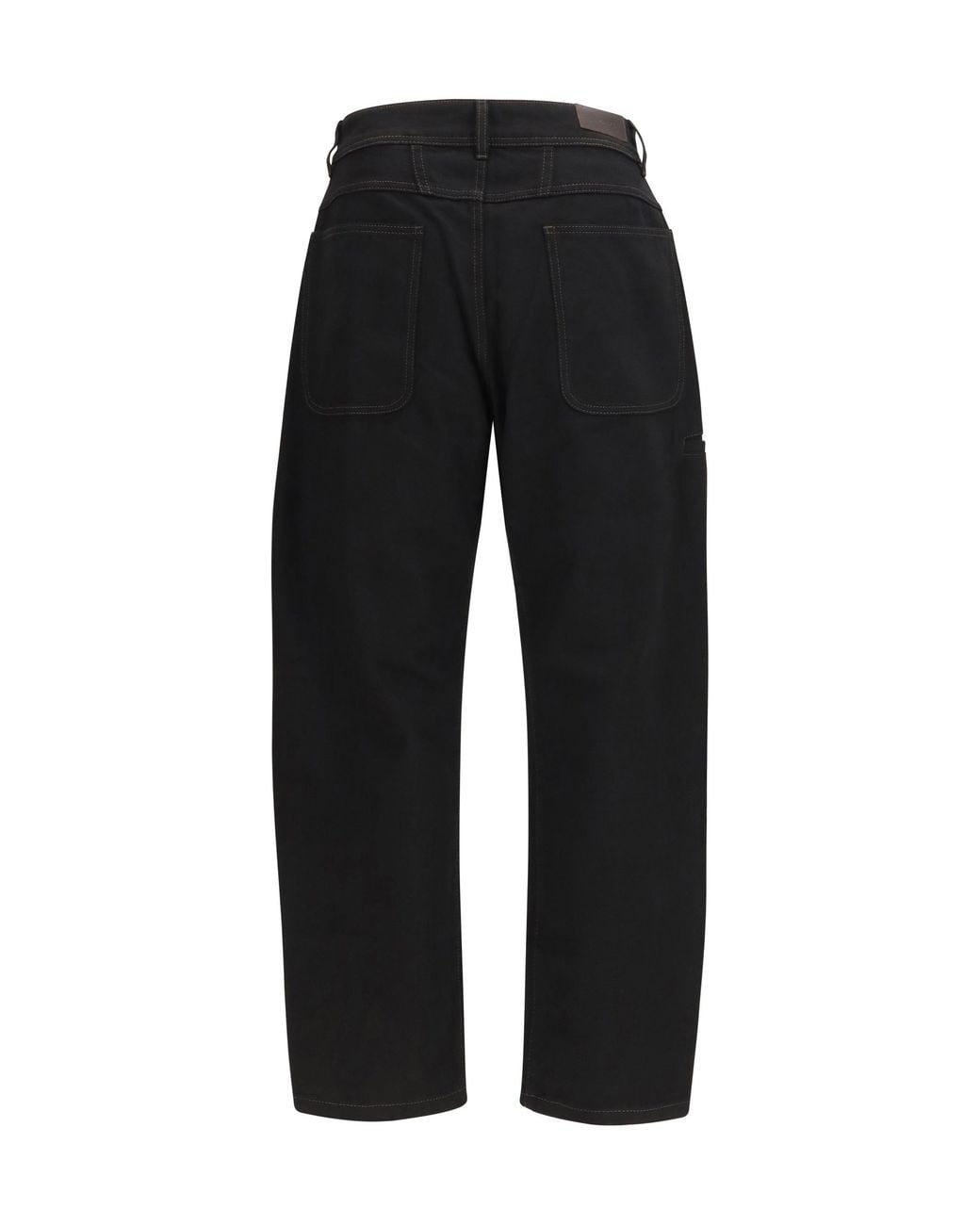 Lemaire Black Twisted Workwear Pants for men