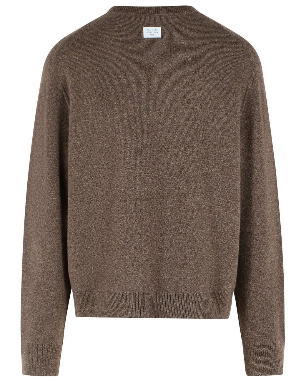 Acne Brown Cashmere Sweater for men