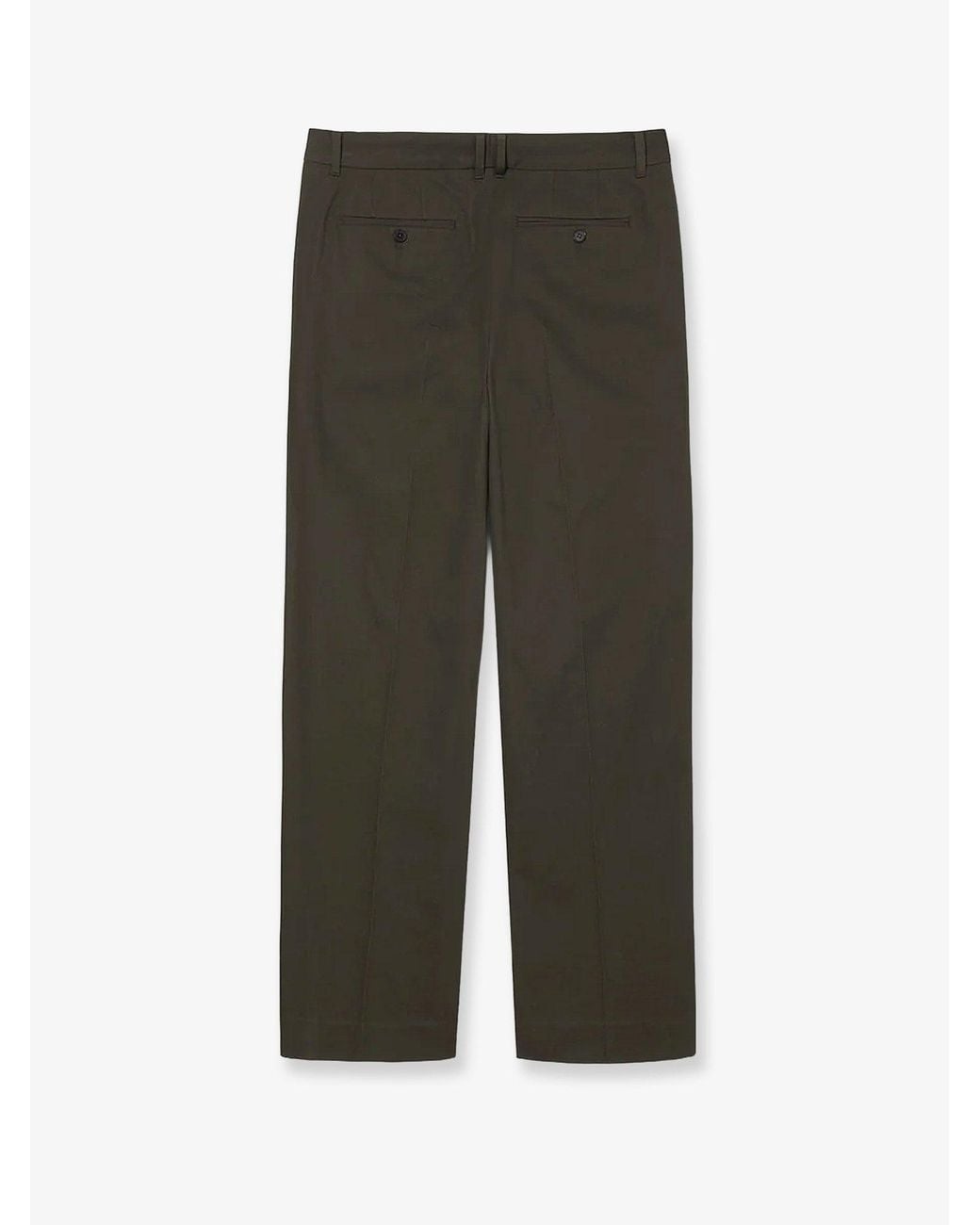 DUNST Green Tailored Trousers With Pleats for men