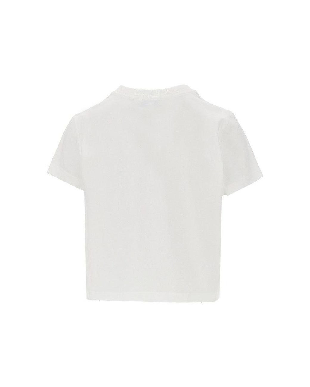 Agolde White 'Adine' Baby Fit T-Shirt