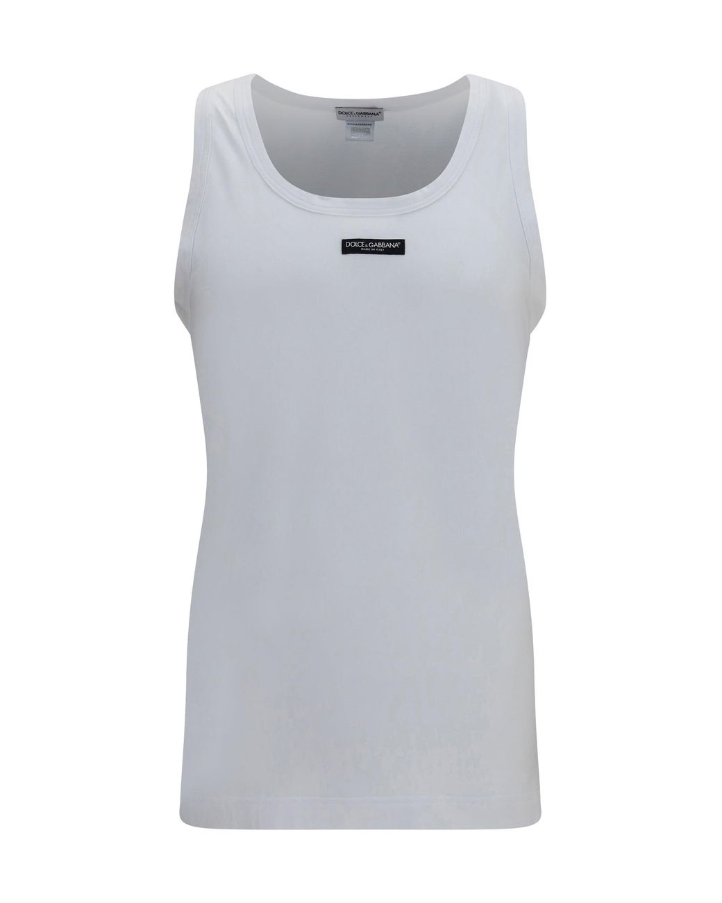 Dolce & Gabbana Gray Dolce & Gabbana Marcello Stretch-Cotton Tank Top for men