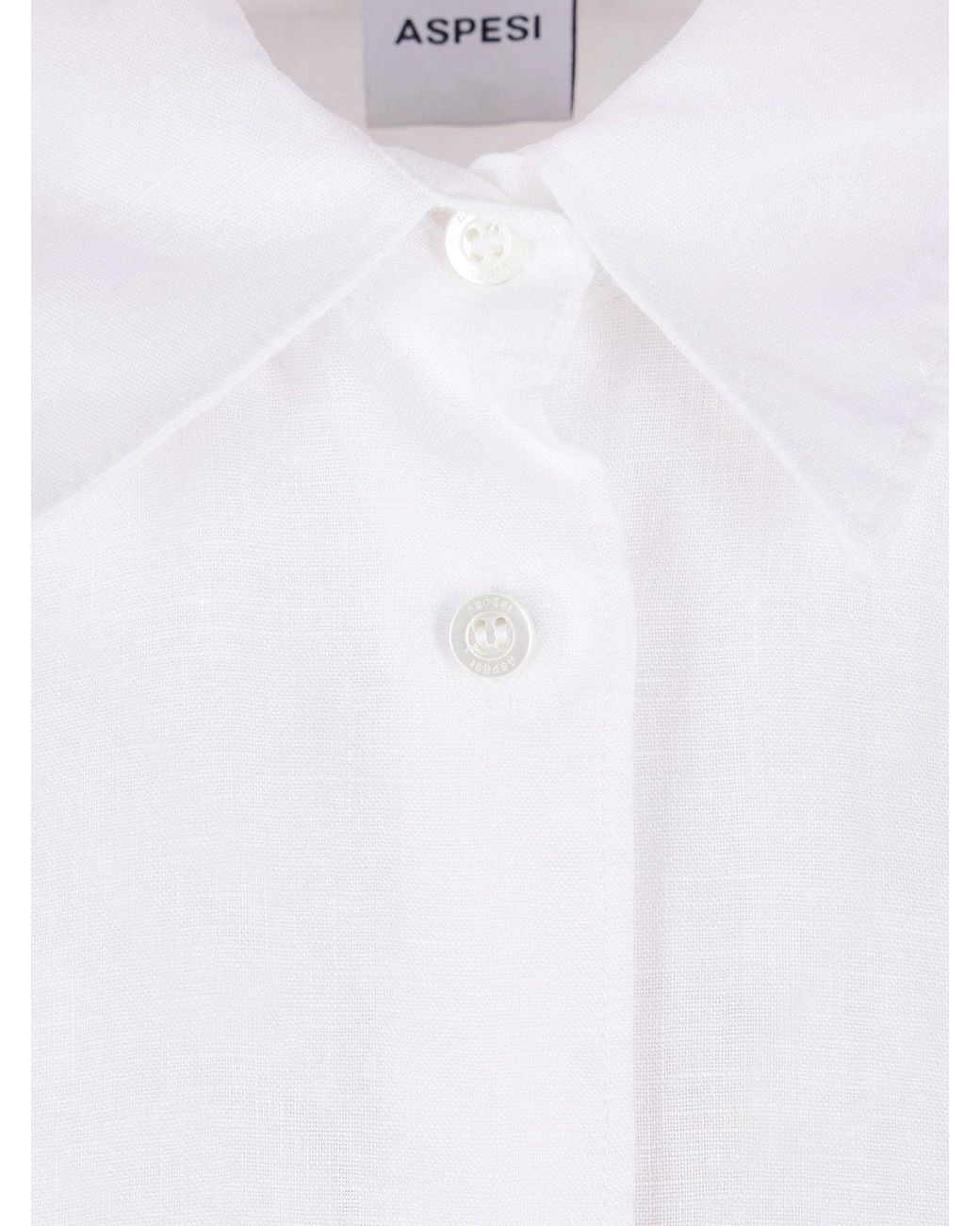 Aspesi White Linen Shirt