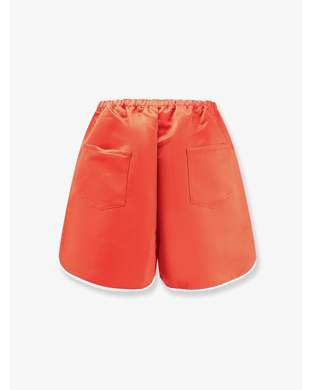 Frankie Shop Red Adia Satin Boxer Shorts