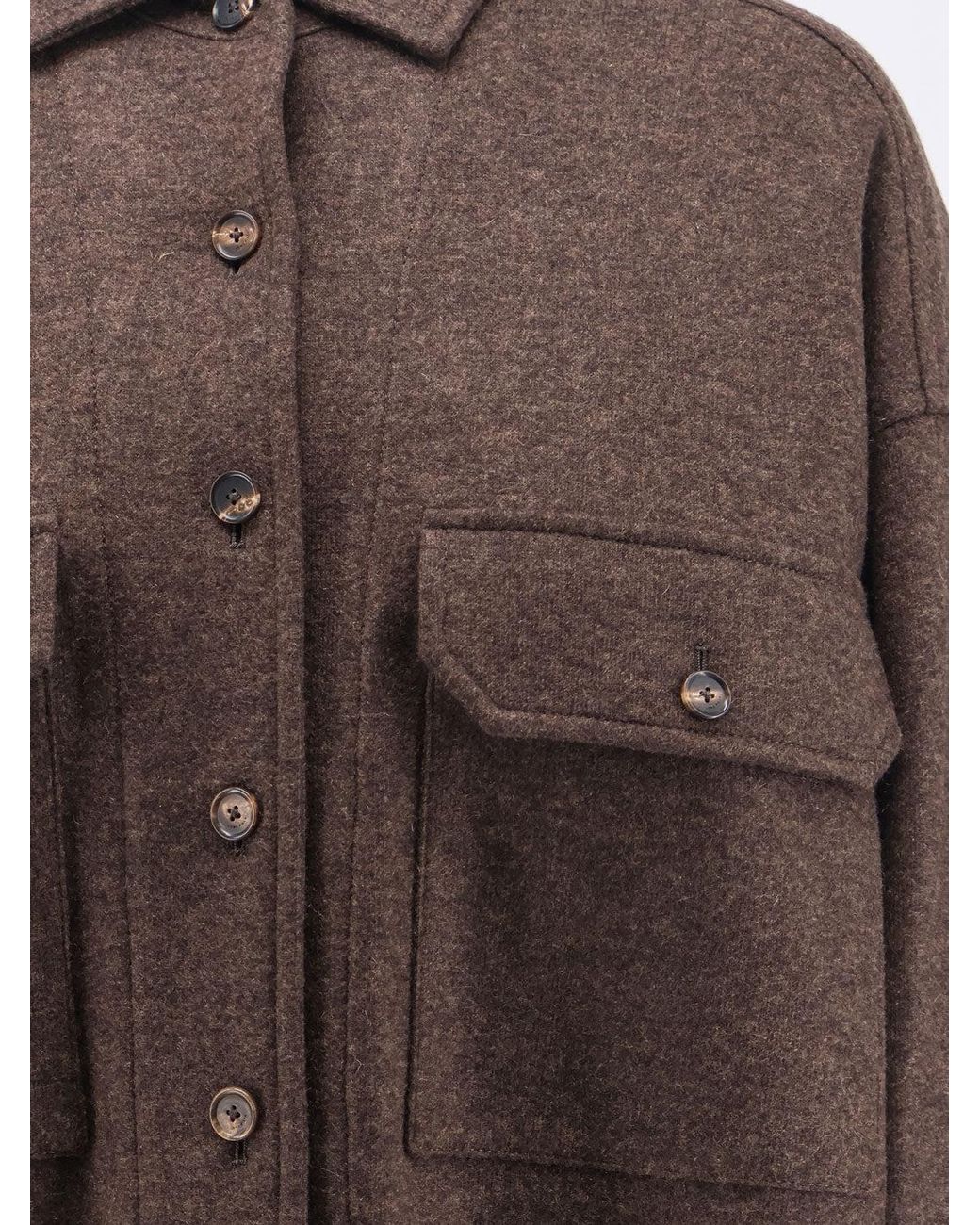 Loro Piana Brown Darby Novalis Stretch Cashmere Overshirt