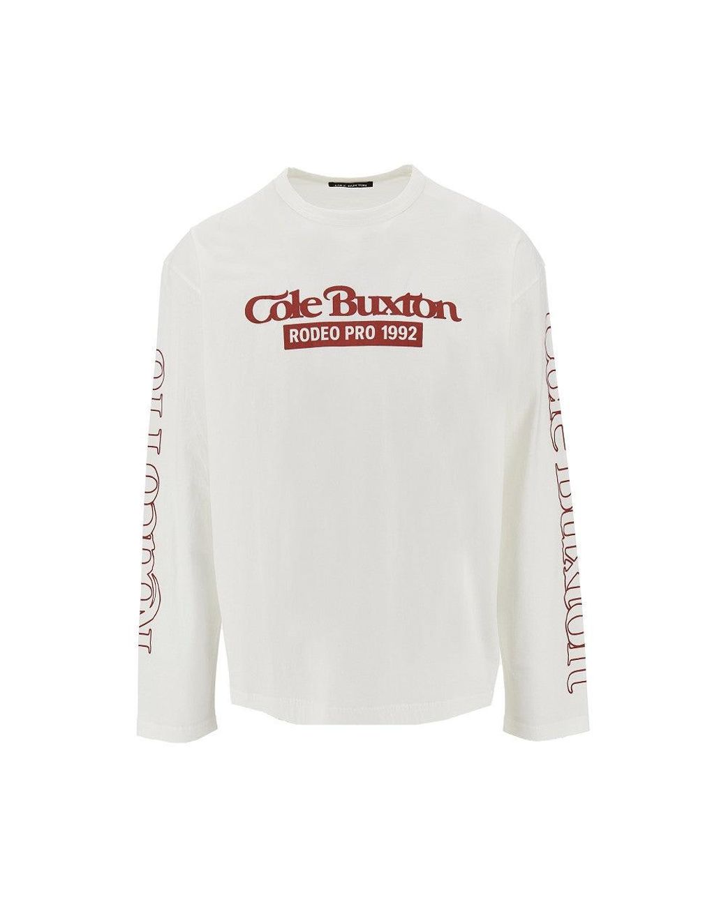 Cole Buxton White 'Rodeo Pro' Long-Sleeved T-Shirt for men