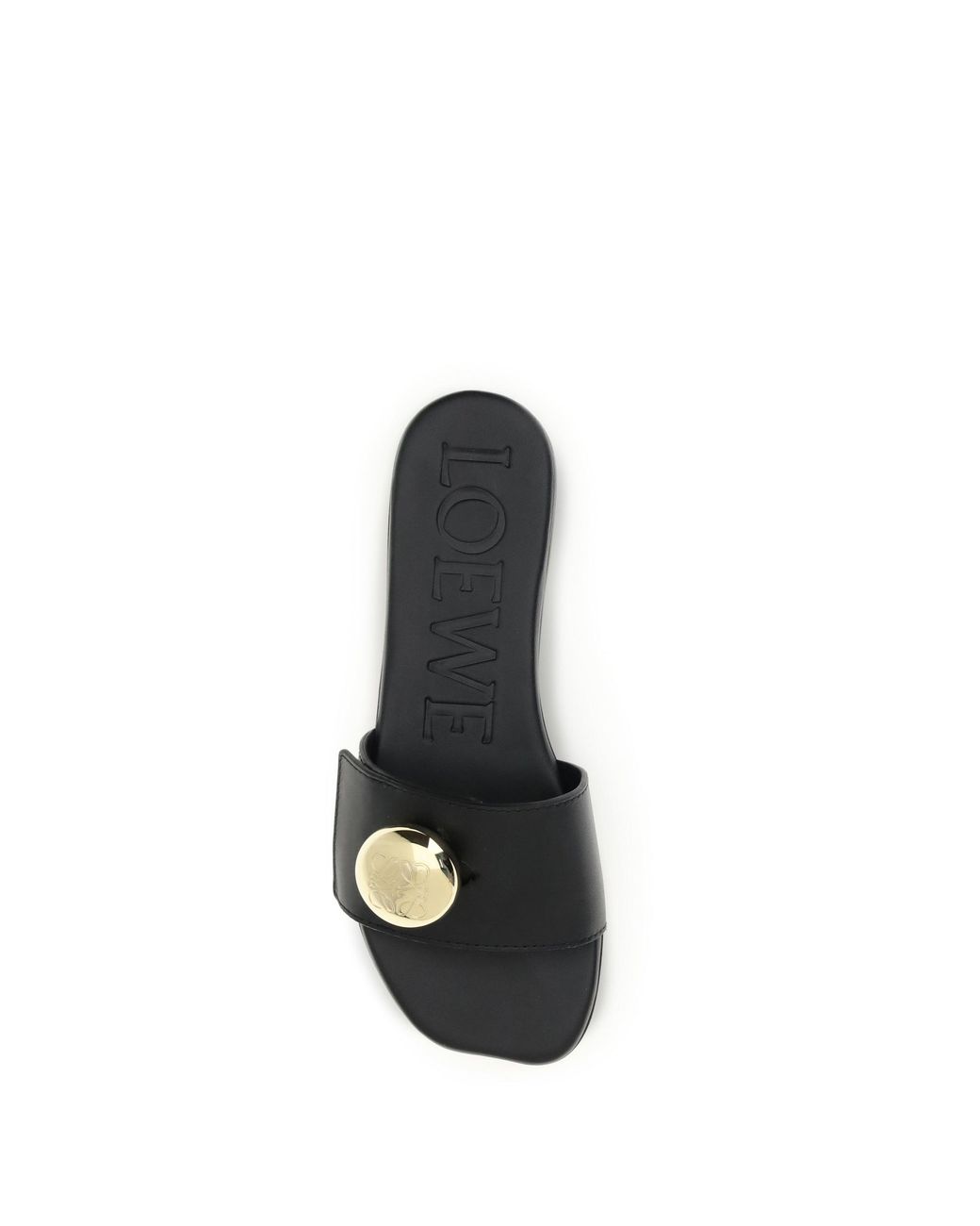 Loewe White Sandals Pebble Calf Leather
