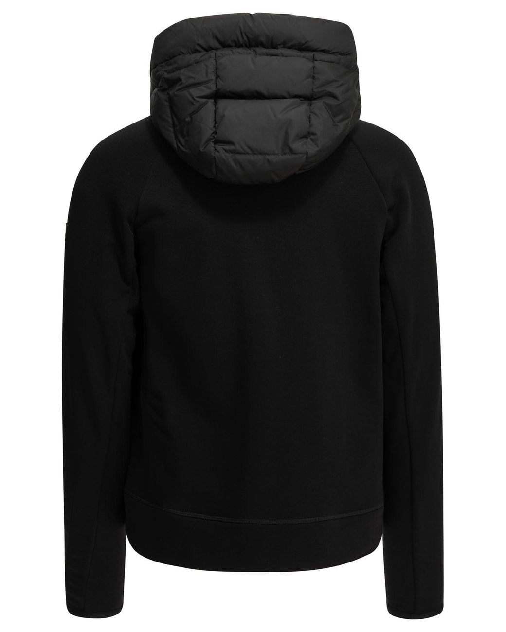 Moncler Black Padded Zip-Up Sweatshirt for men