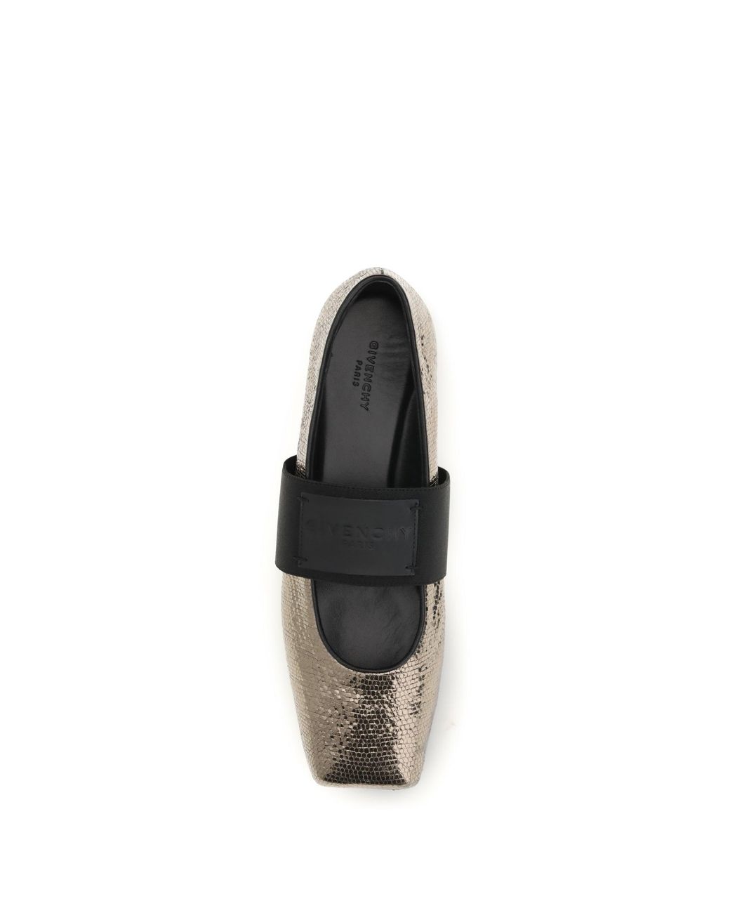 Givenchy White Sliced Square Ballerinas