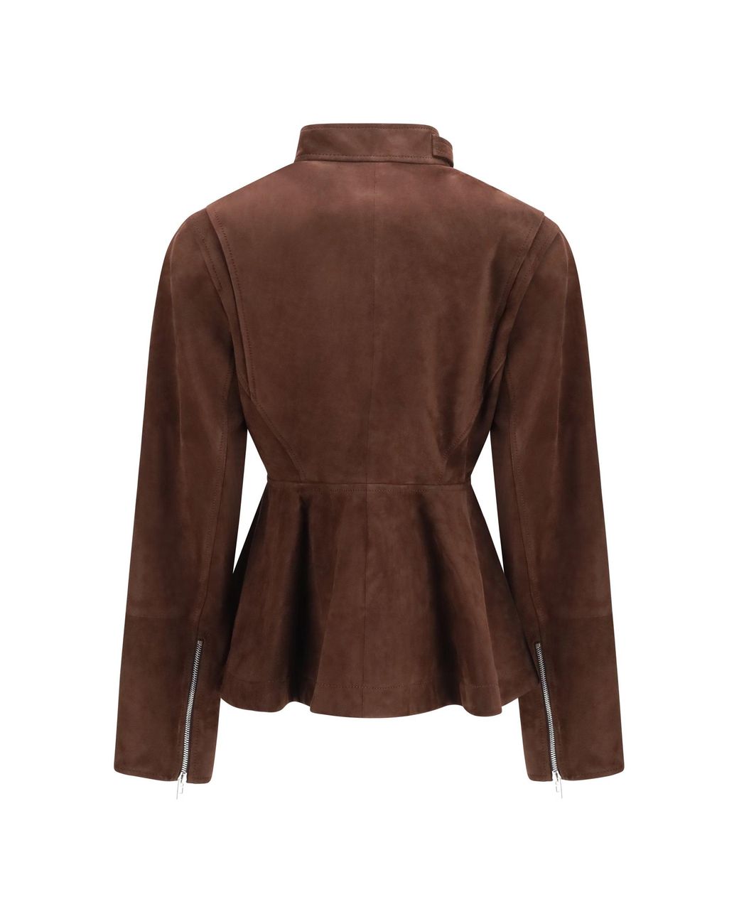 Alaïa Brown Alaïa Peplum Jacket