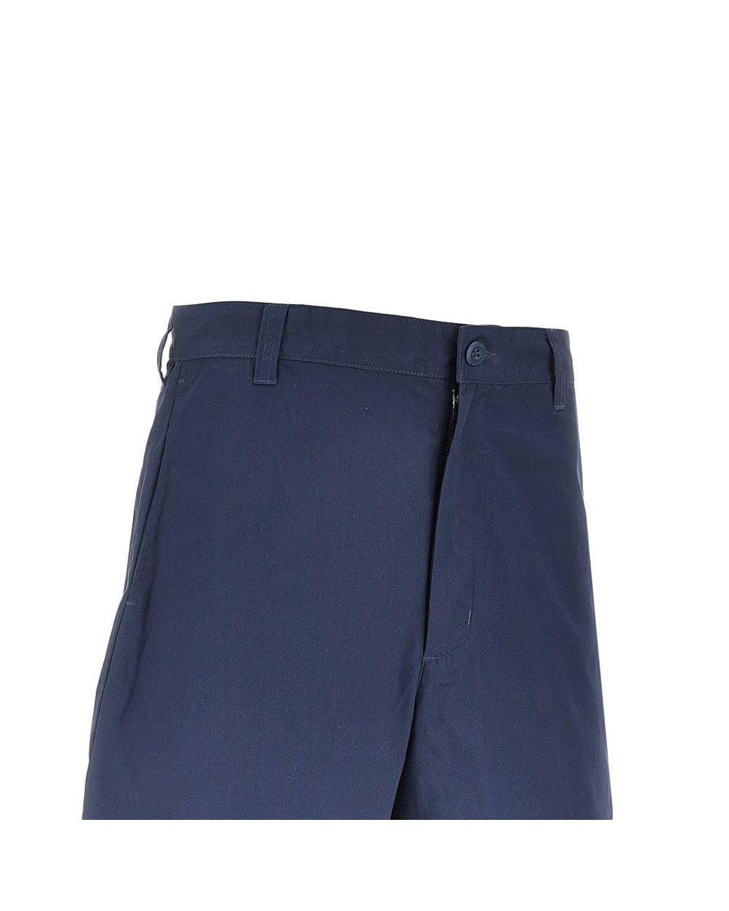 Carhartt Blue 'Calder' Cotton-Blend Shorts for men