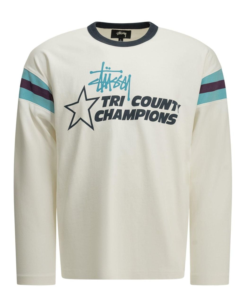Stussy Gray Cotton T-Shirt for men