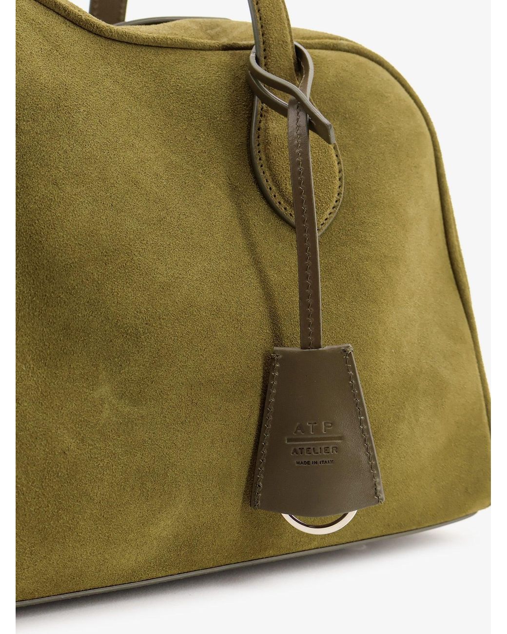 Atp Atelier Green Noale Suede Shoulder Bag