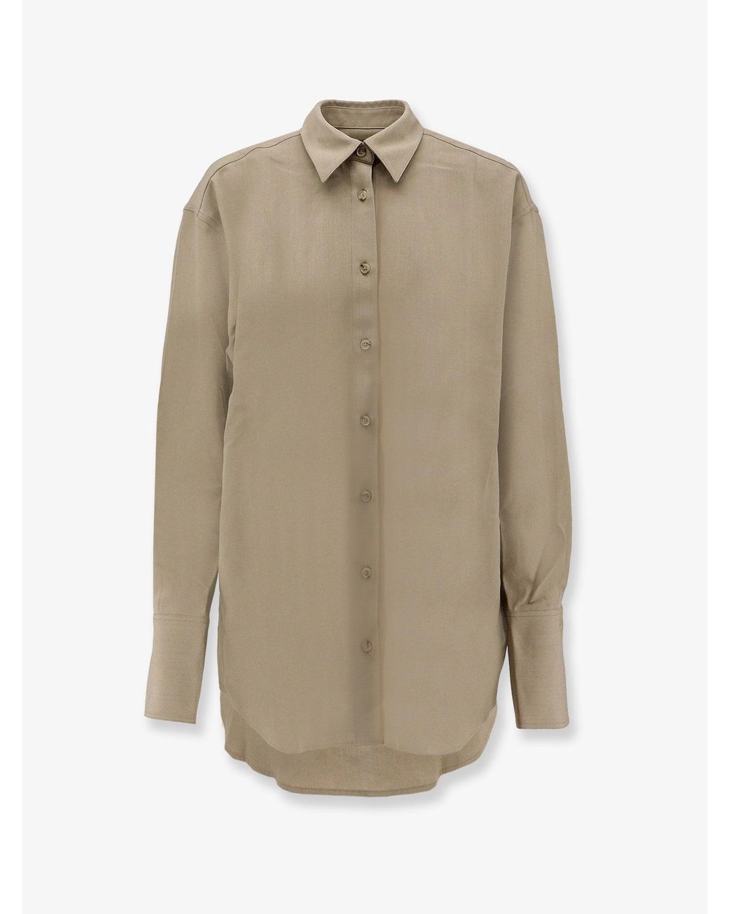 Totême Natural Viscose And Wool Shirt