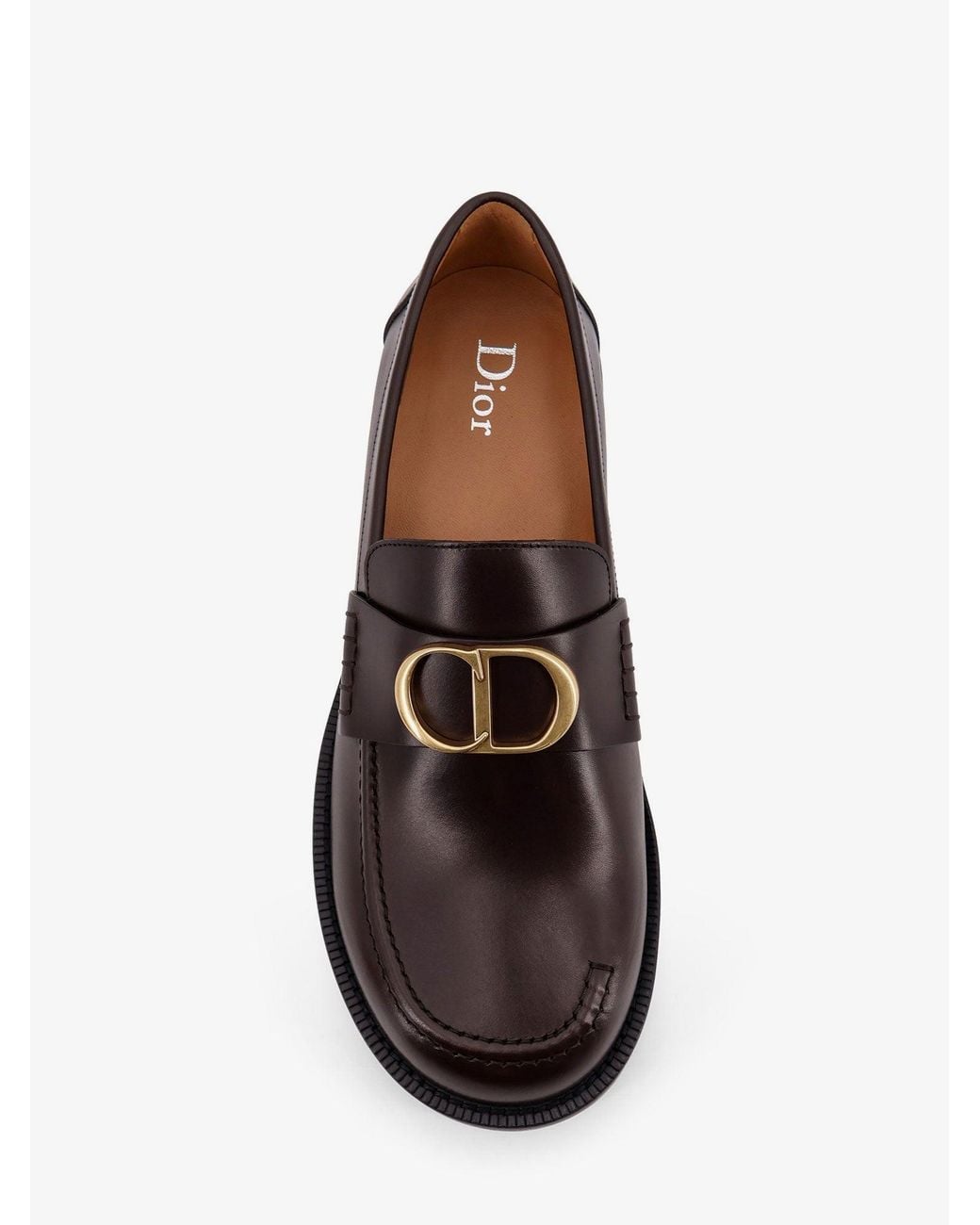 Dior White Dior Archie Leather Loafers for men