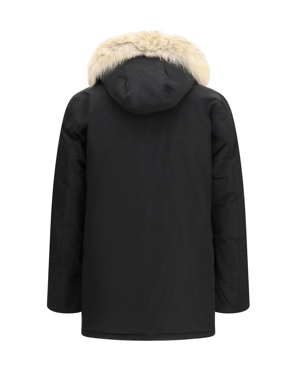 Woolrich Black Arctic Ramar Cloth Parka for men