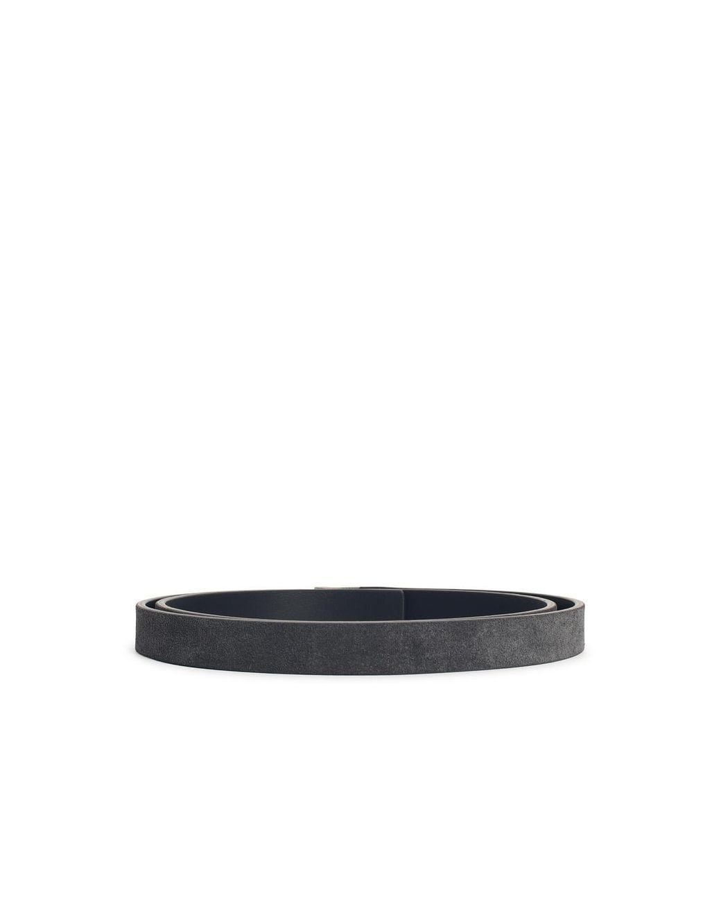 ERL White Suede Belt for men