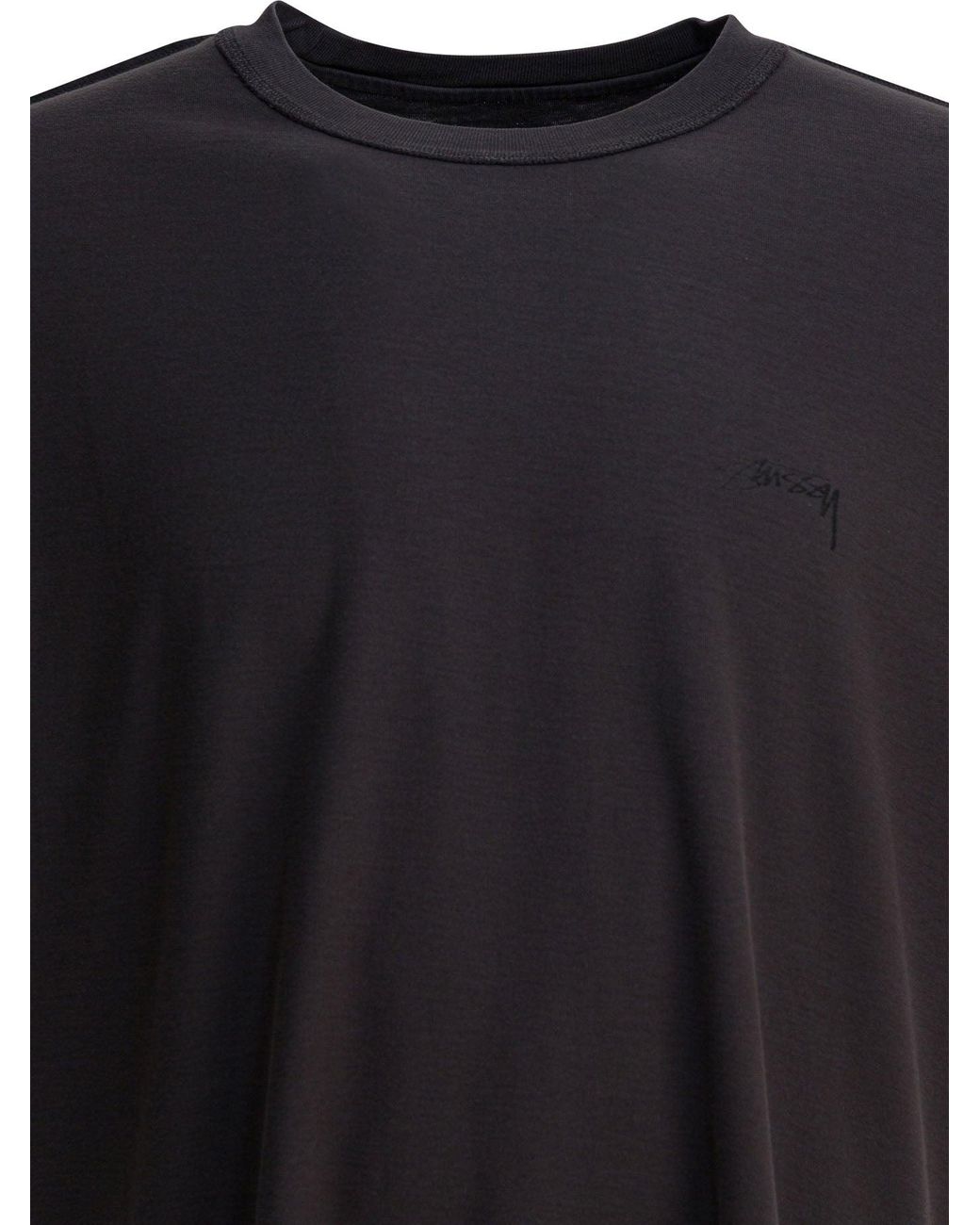 Stussy Black Stussy Cotton T-Shirt for men