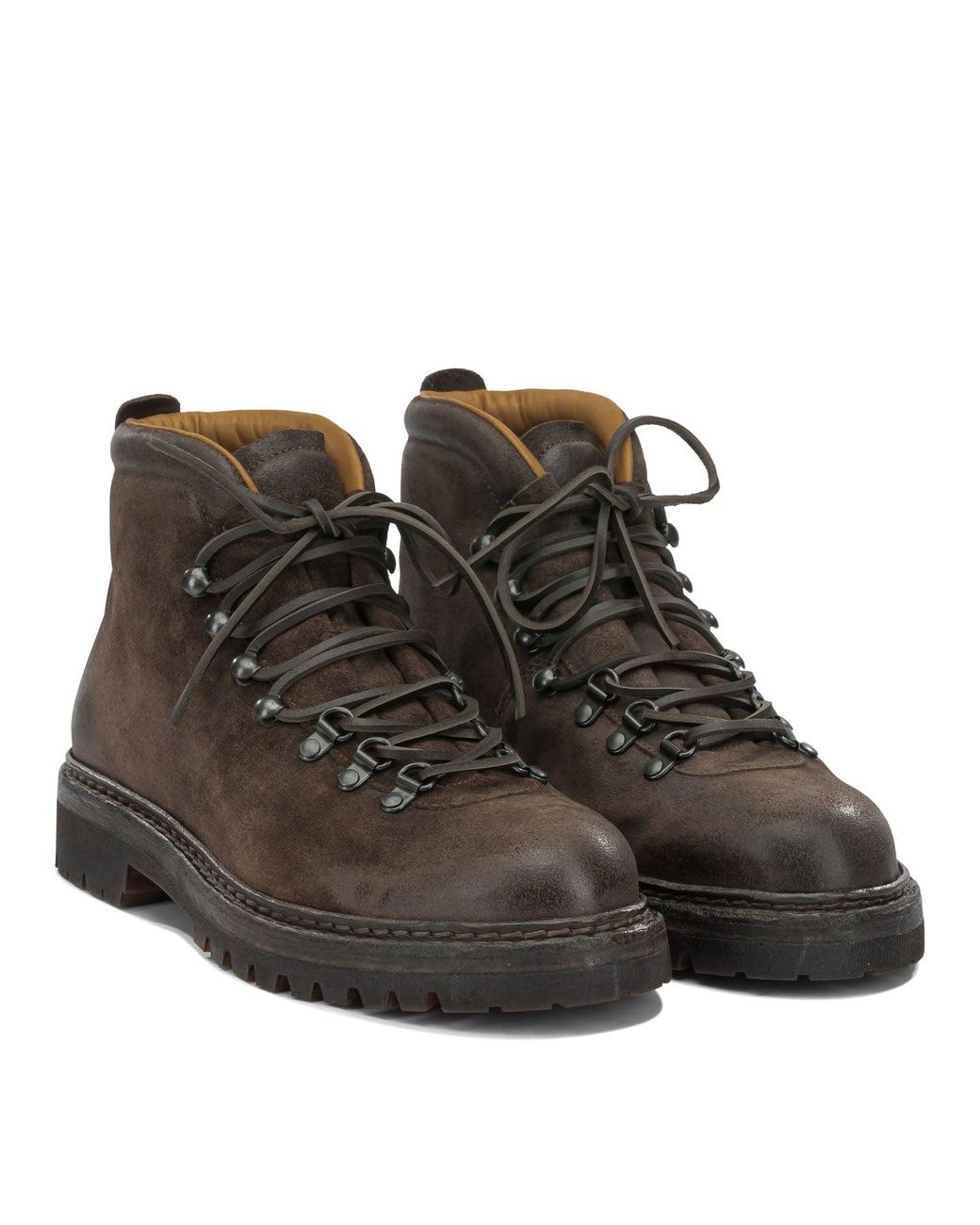 Officine Creative Brown Artik Flexi 002 Lace-Up Ankle Boots for men