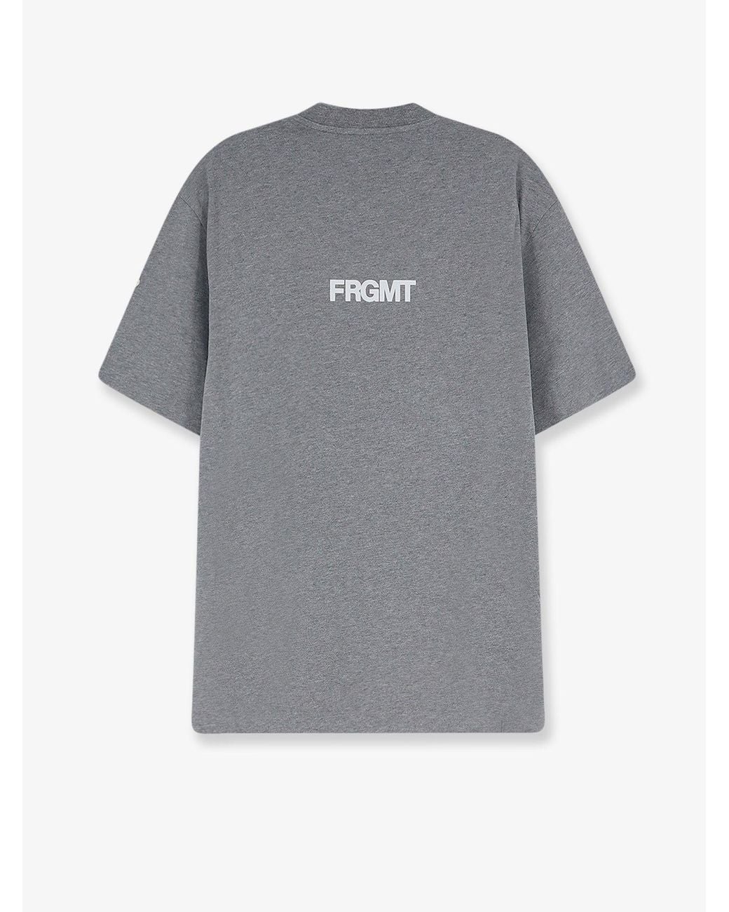 Moncler Gray Cotton T-Shirt for men