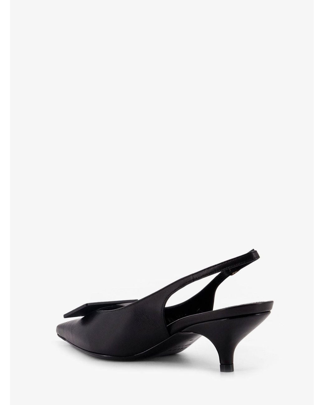 Céline White Signature Leather Pumps