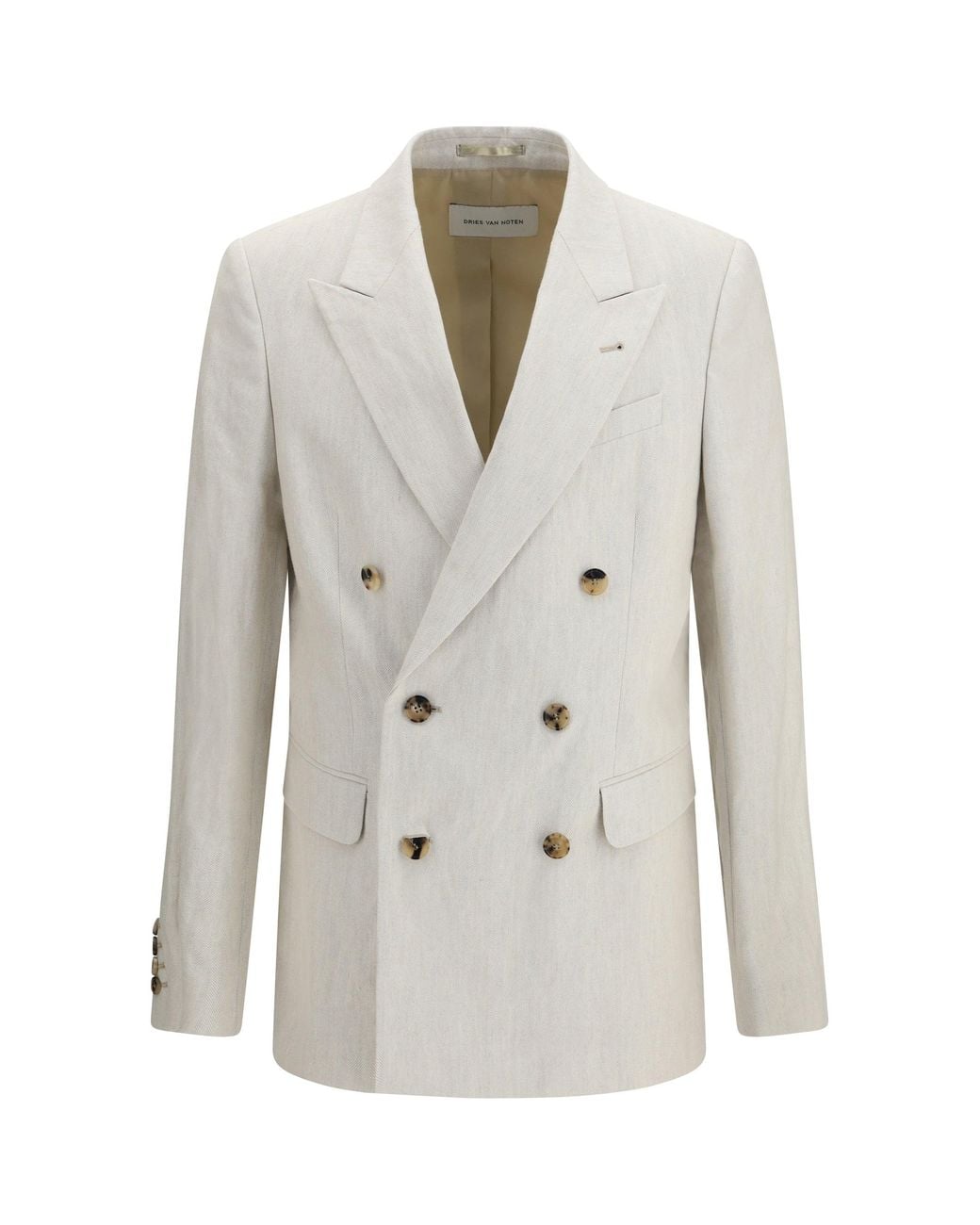 Dries Van Noten White Dries Van Noten Barry Blazer for men