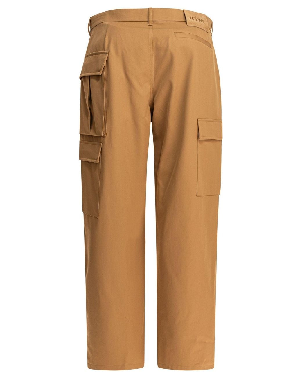 Loewe Natural Cotton And Silk Cargo Trousers for men