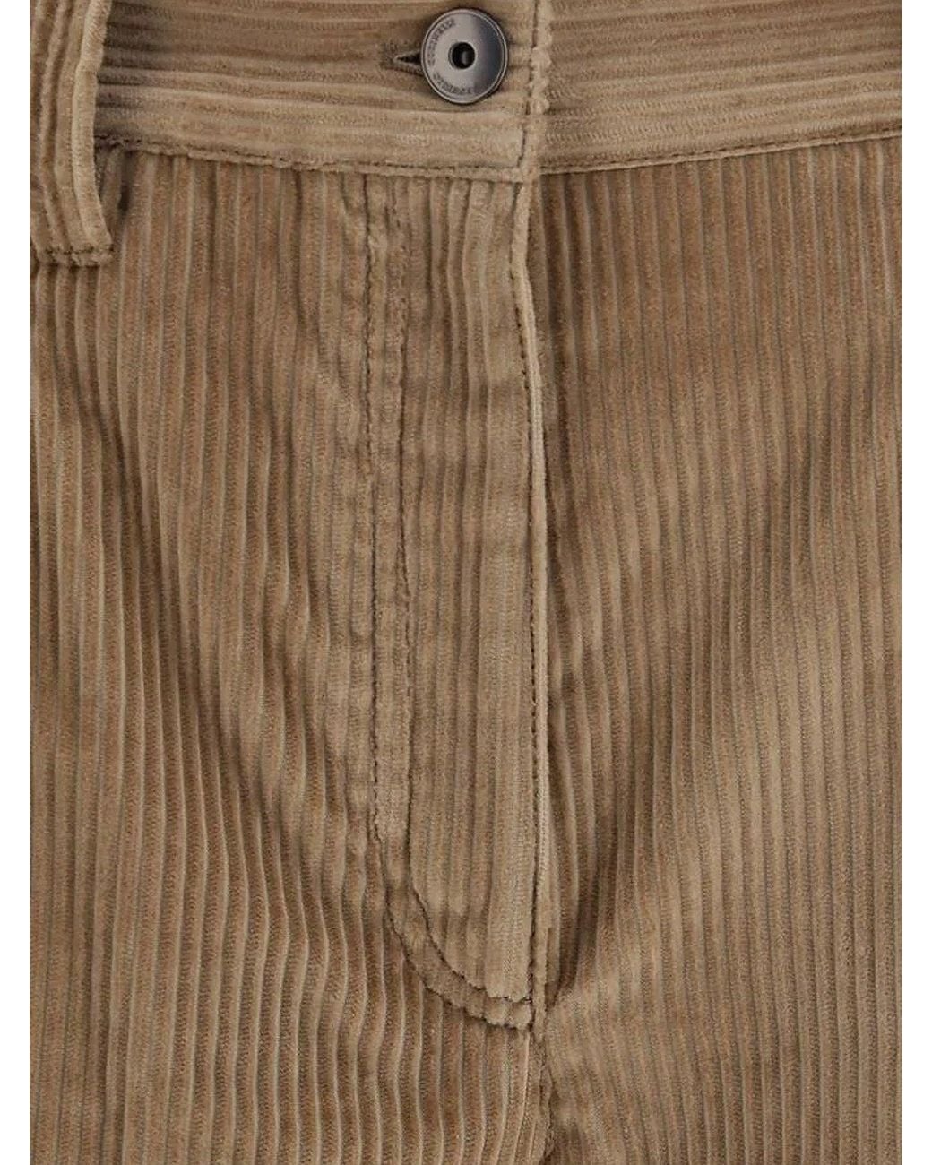 Brunello Cucinelli Natural Corduroy Trousers