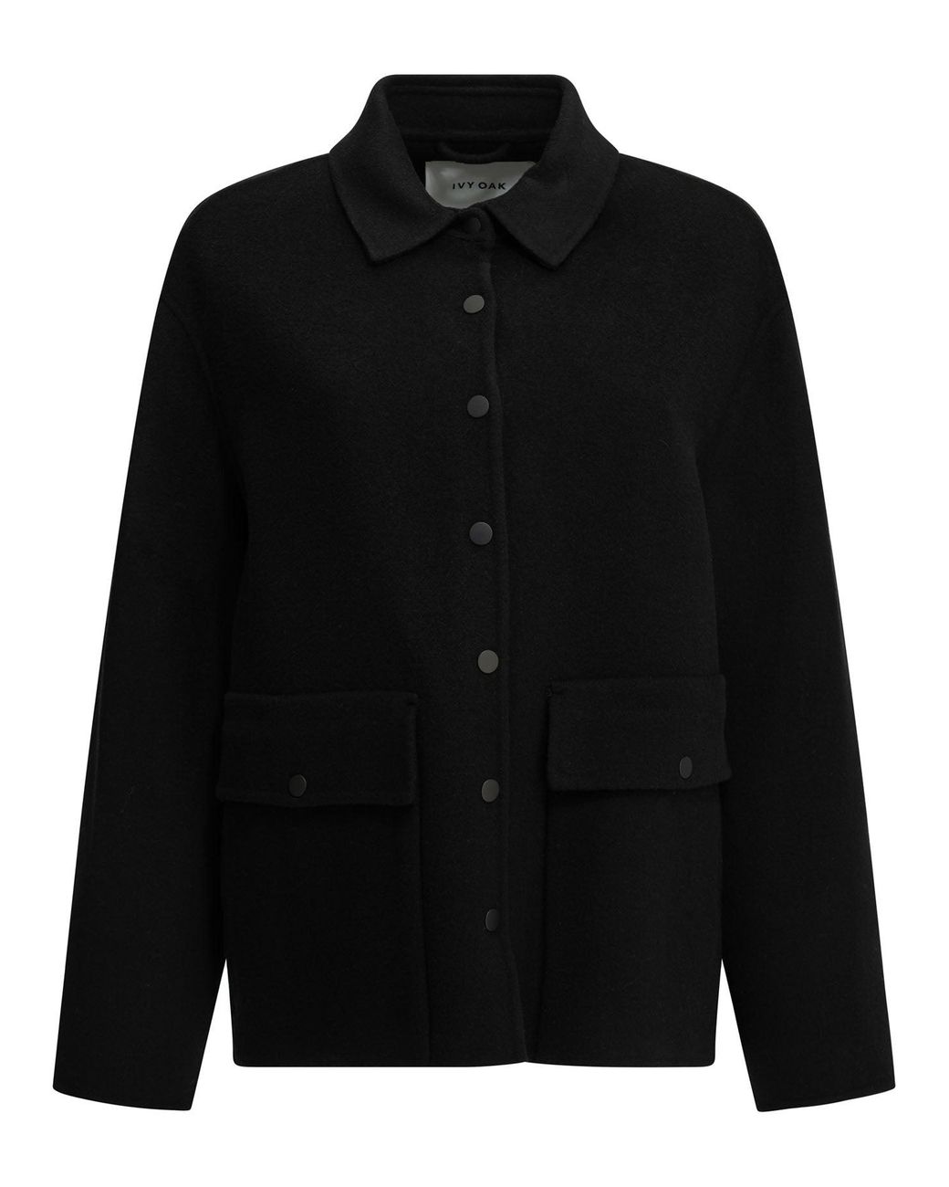IVY & OAK Black Jocasta Wool Jacket