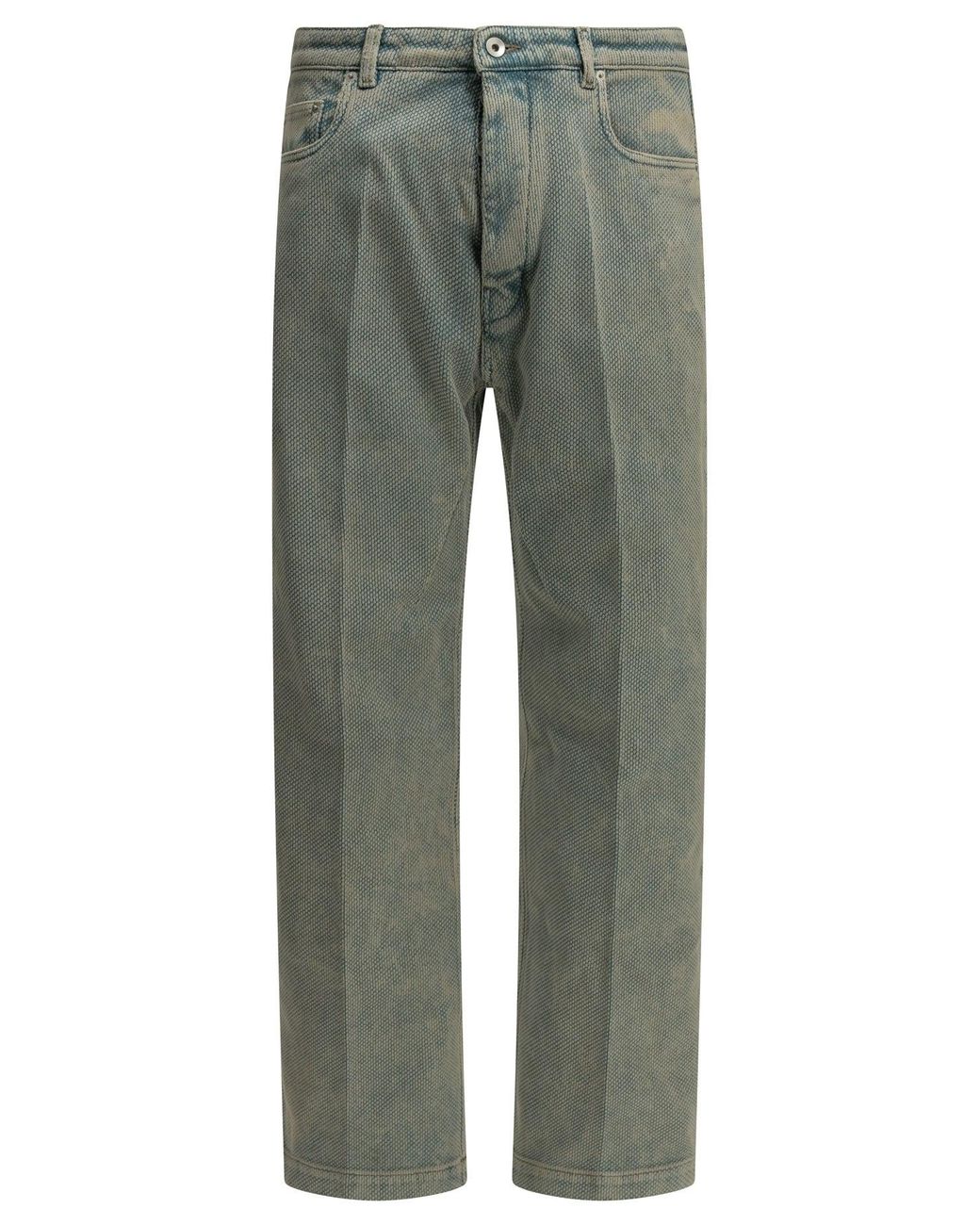 Rick Owens Gray "Geth" Wide-Leg Jeans for men