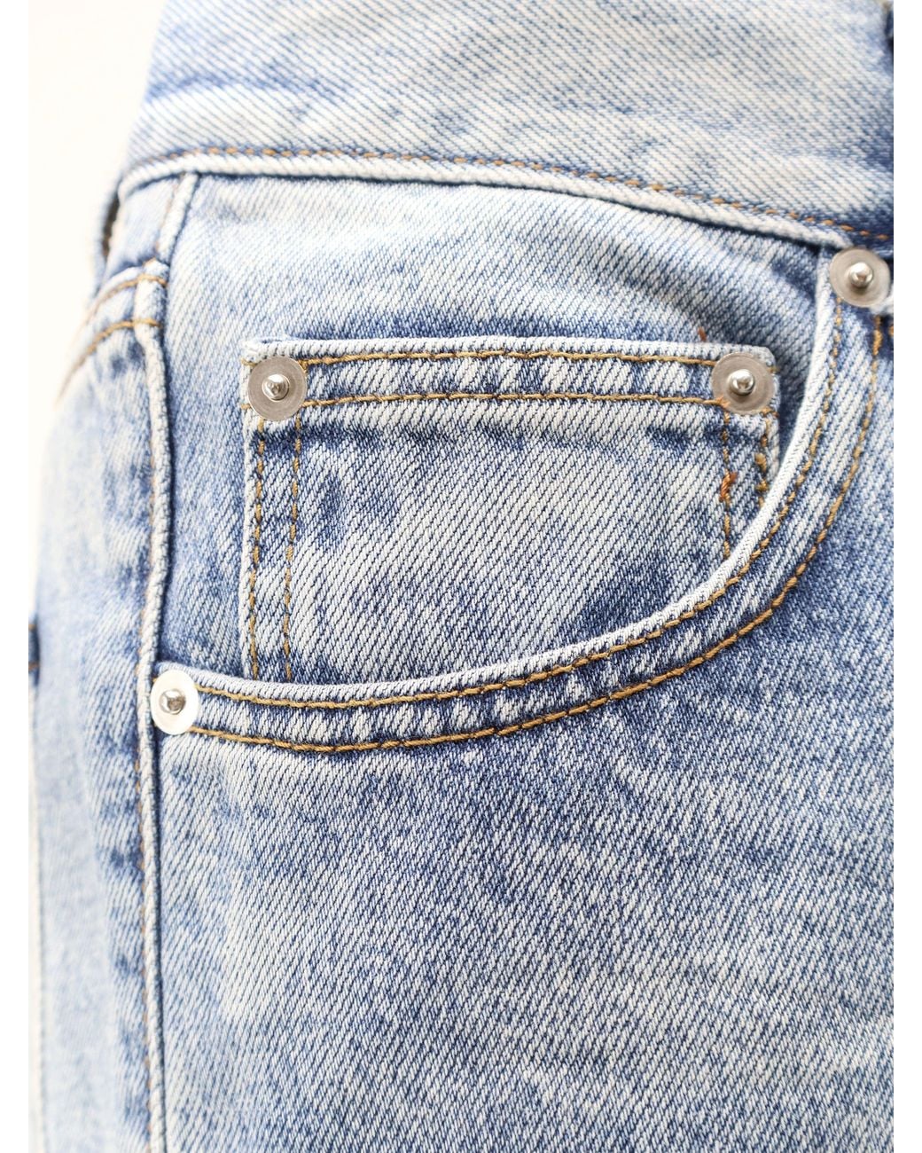 TONYWACK Blue Re-Cut Flared Cotton Jeans for men